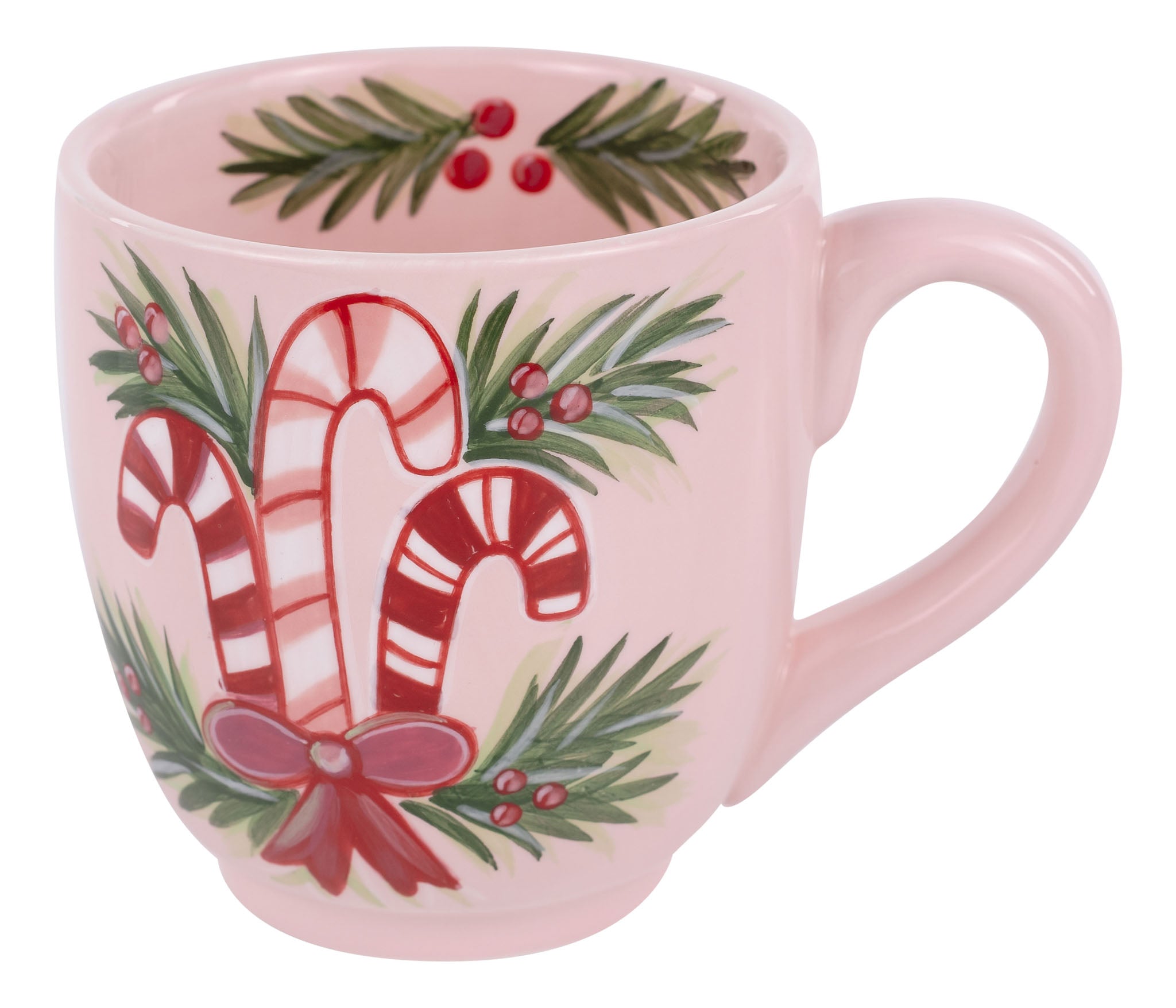 Glory Haus Candy Canes and Holly Mug