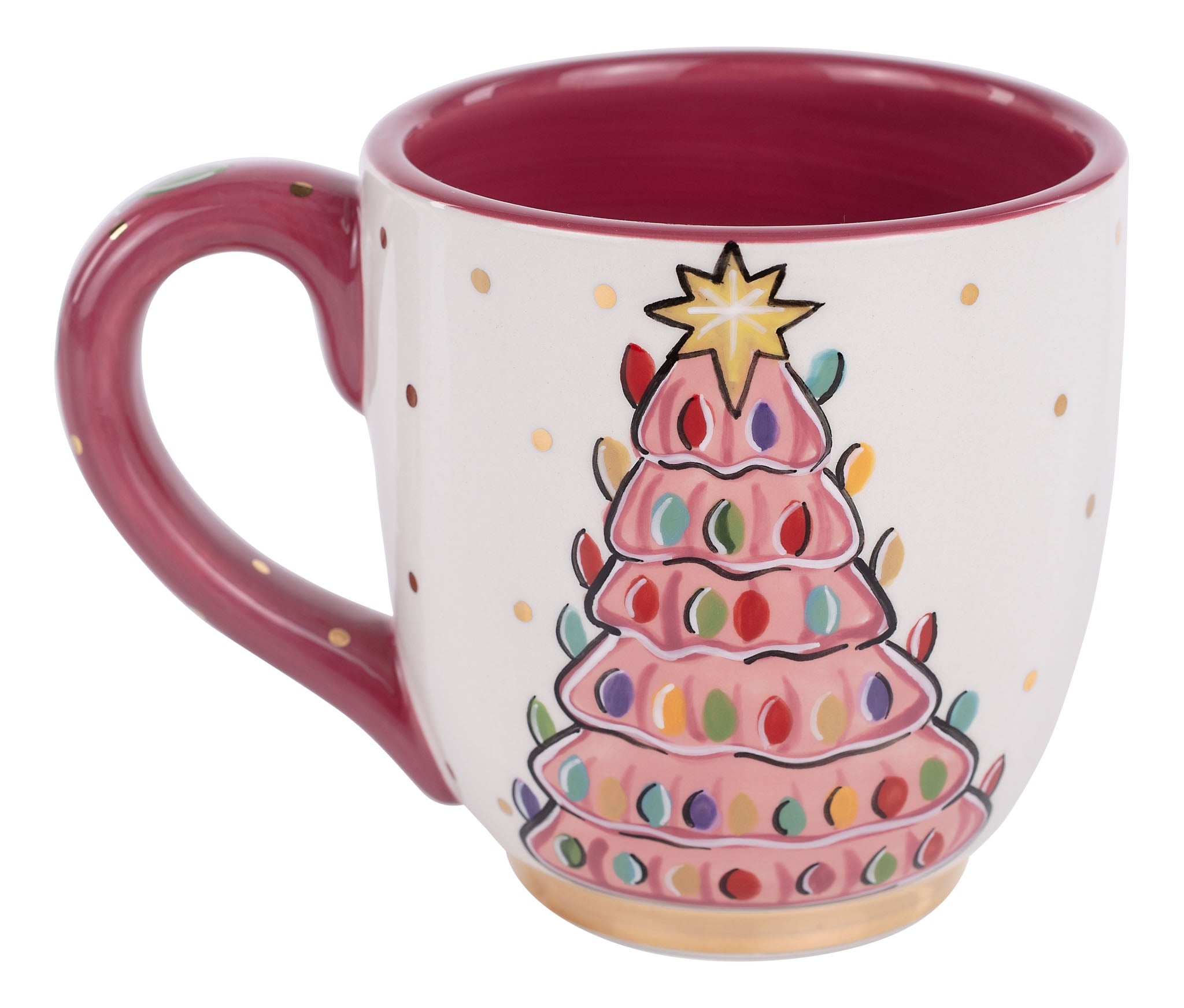 Vintage Pink Tree Mug