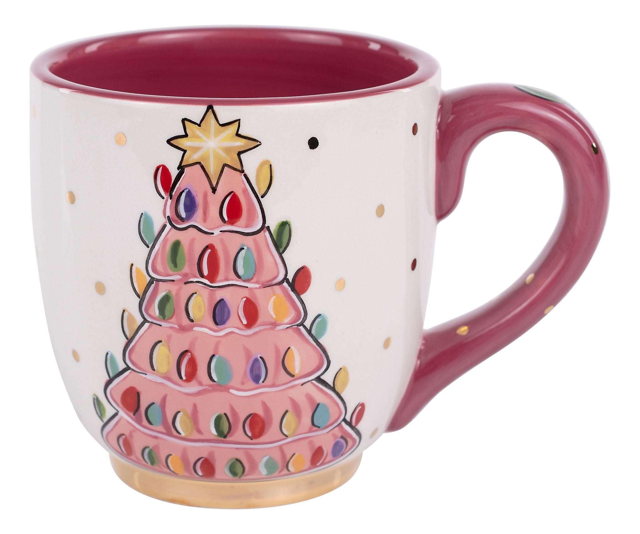 Vintage Pink Tree Mug