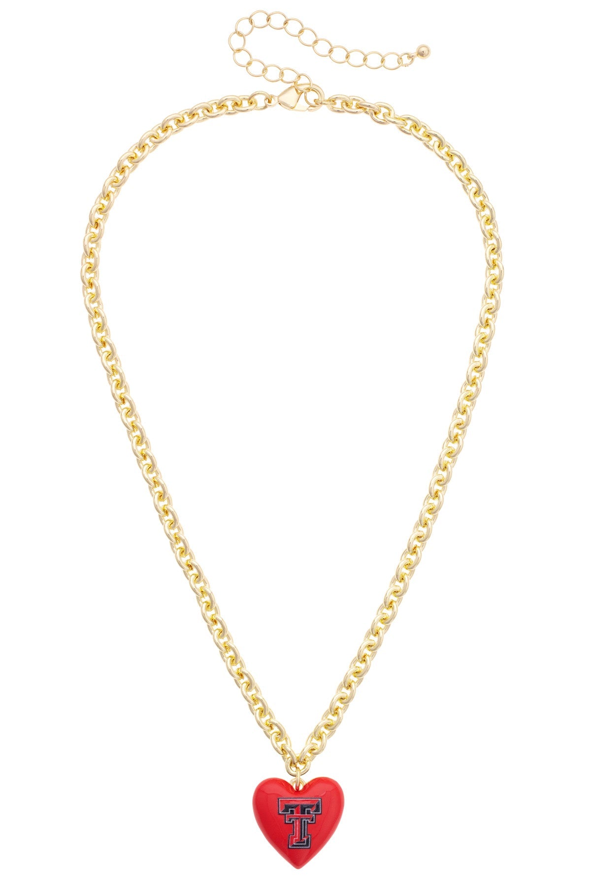 Texas Tech Red Raiders Heart Pendant Necklace