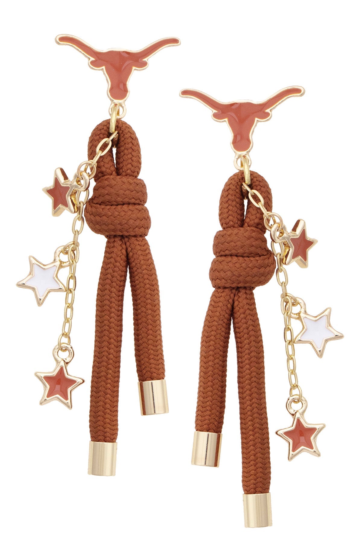Texas Longhorns Paracord Spirit Earrings