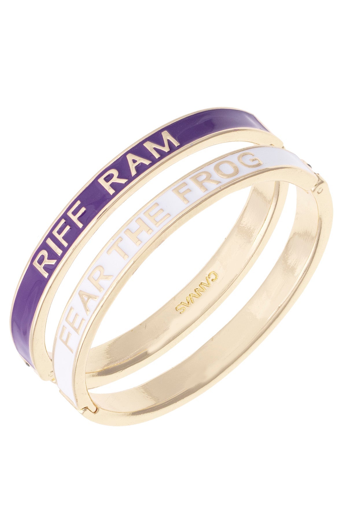 TCU Horned Frogs Skinny Enamel Hinge Bangle