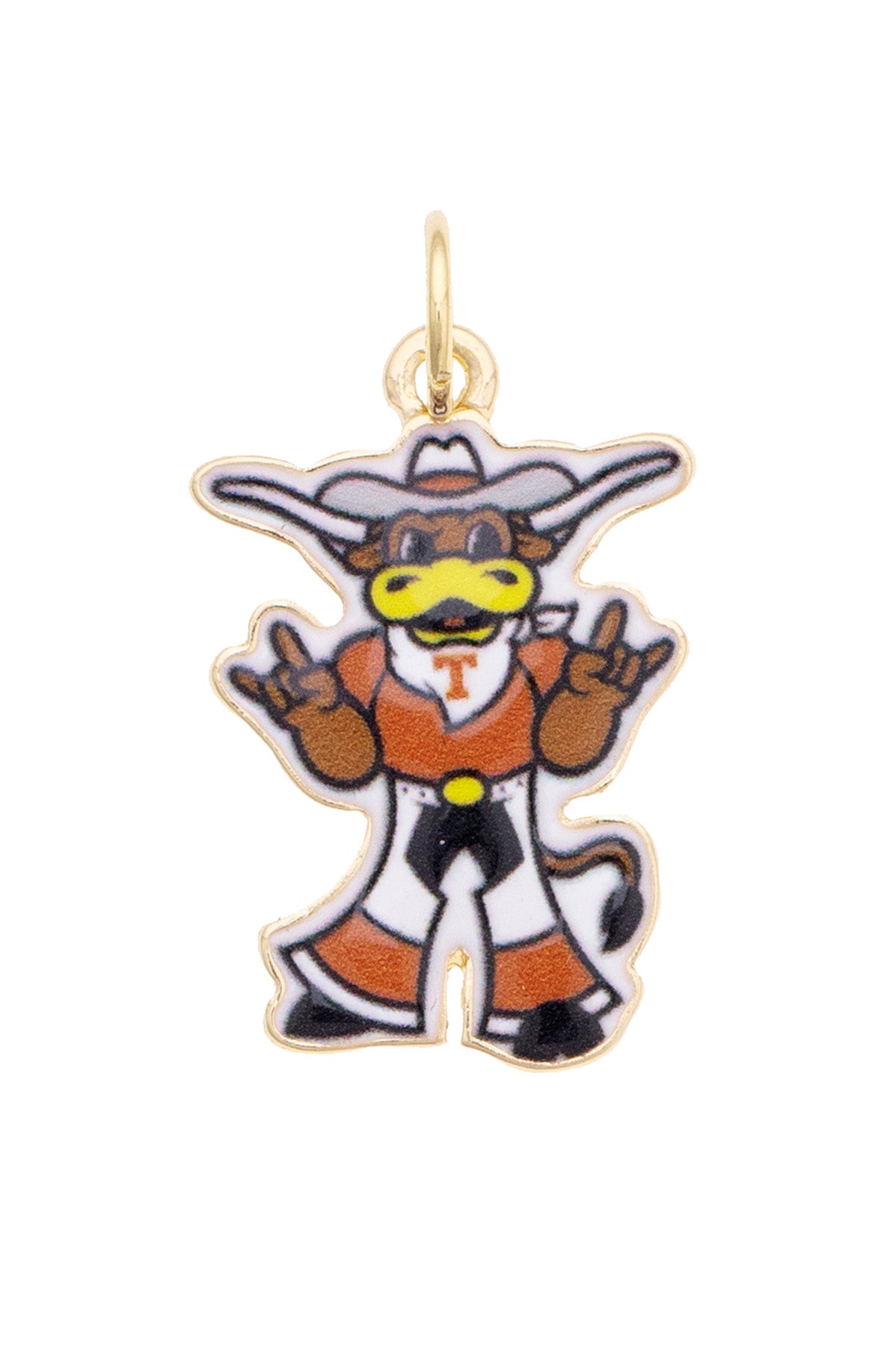 Texas Longhorns Enamel Mascot Charm