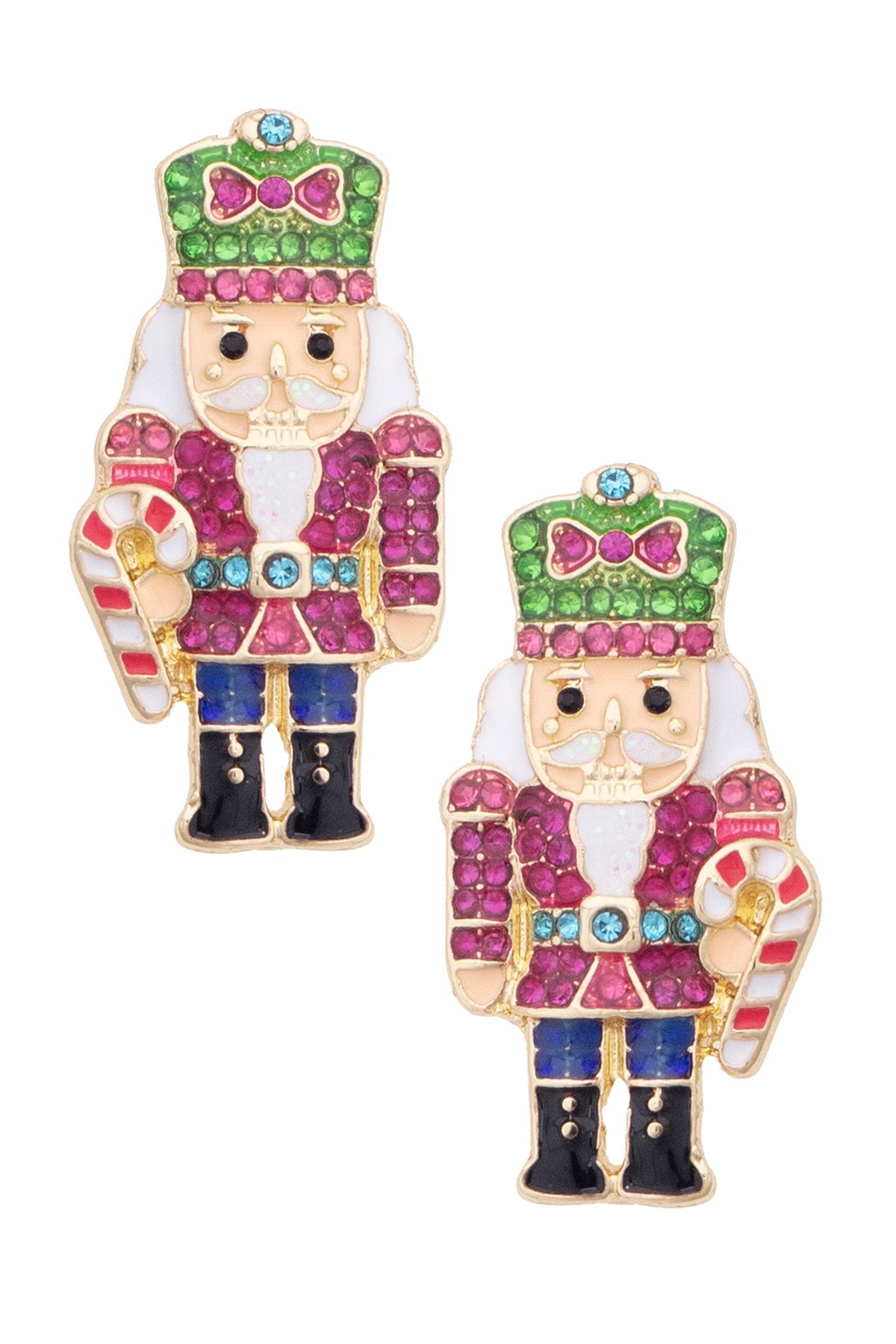 Swan Lake Nutcracker Stud Earrings in Multi