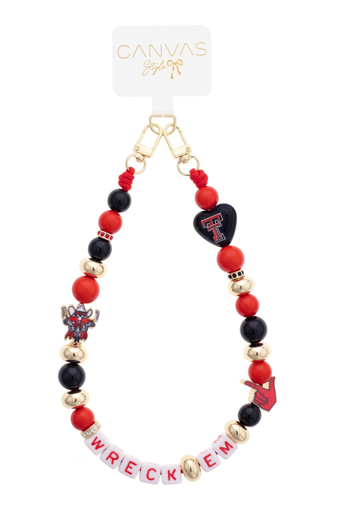 Texas Tech Red Raiders Beaded Wristlet