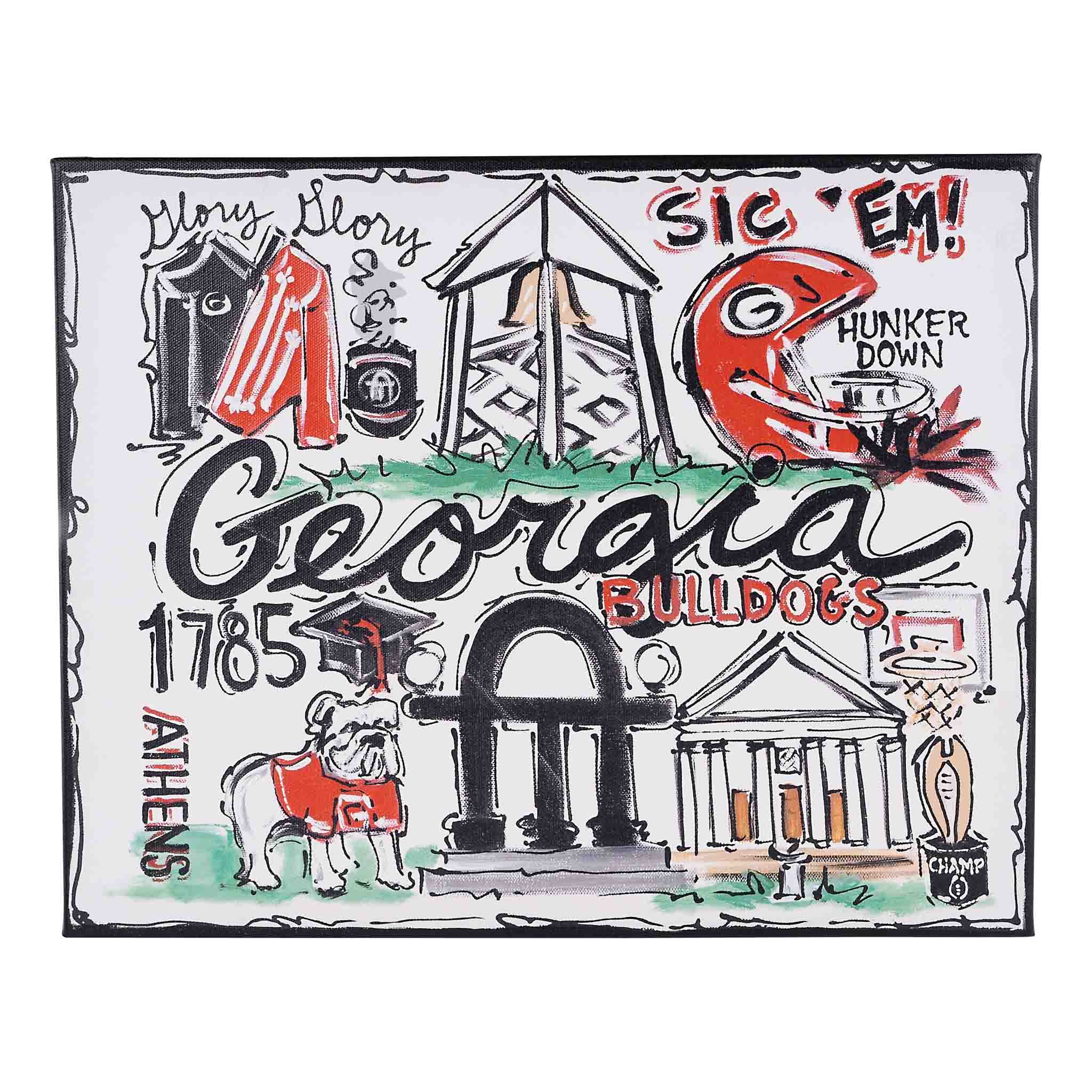 UGA Landmark Canvas