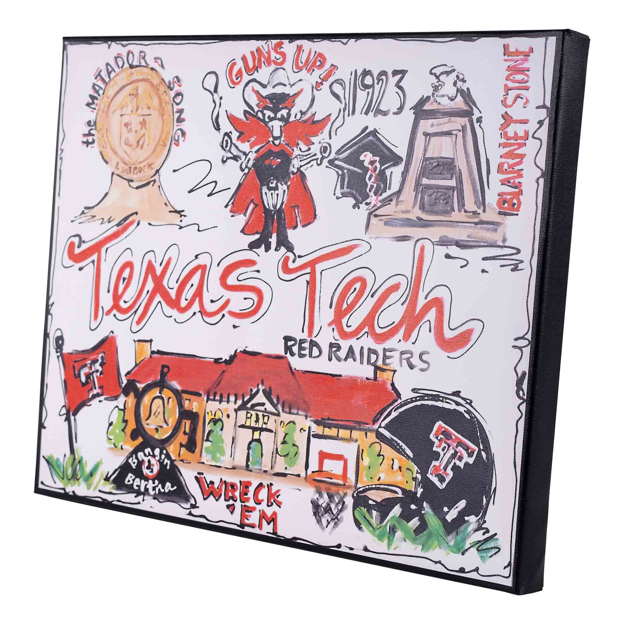 Texas Tech Landmark Canvas