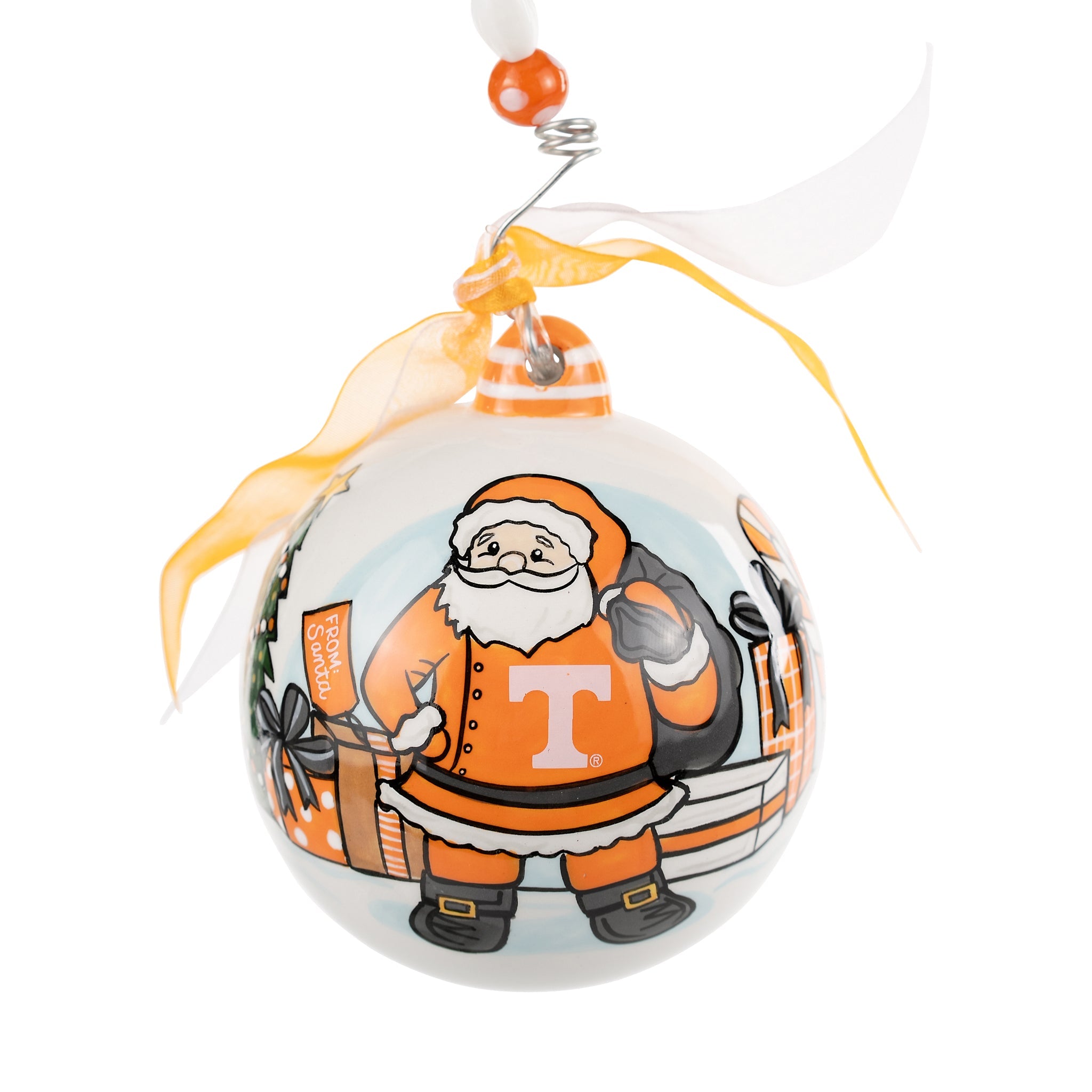 Merry Christmas Tennessee Santa Ornament