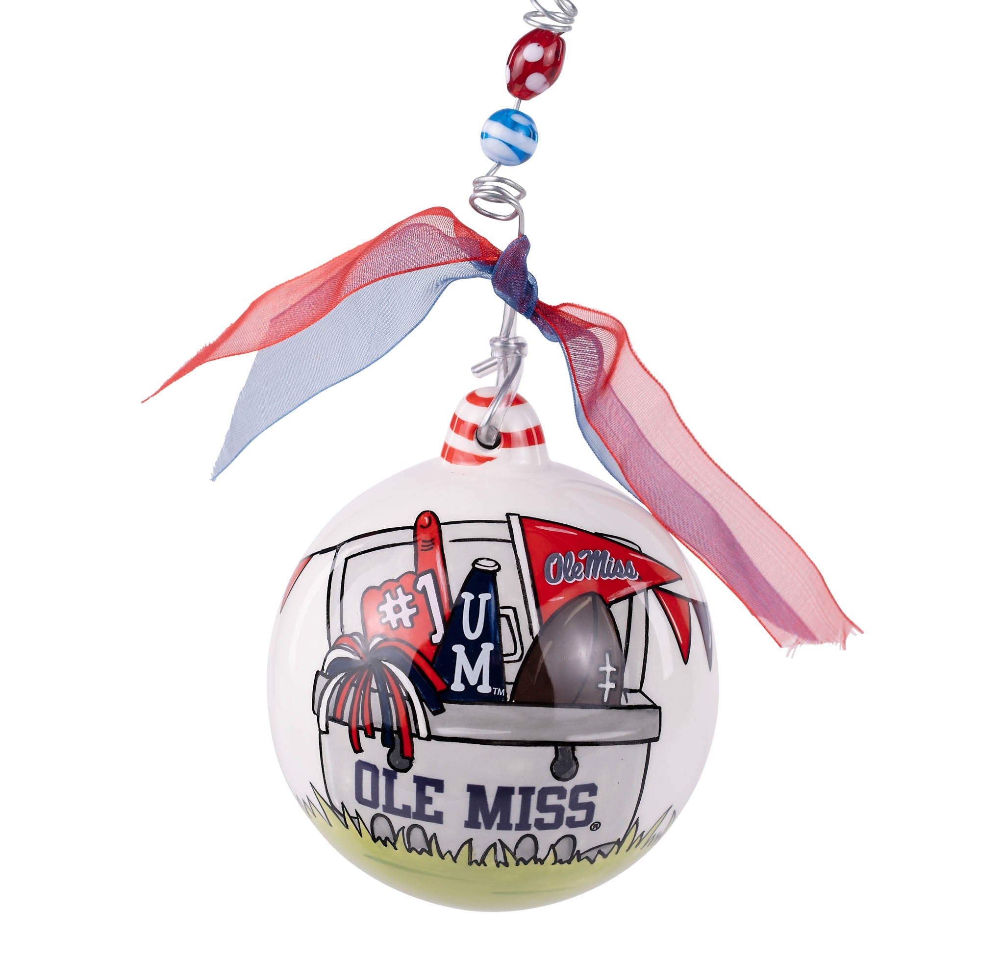 Ole Miss Cooler Ornament