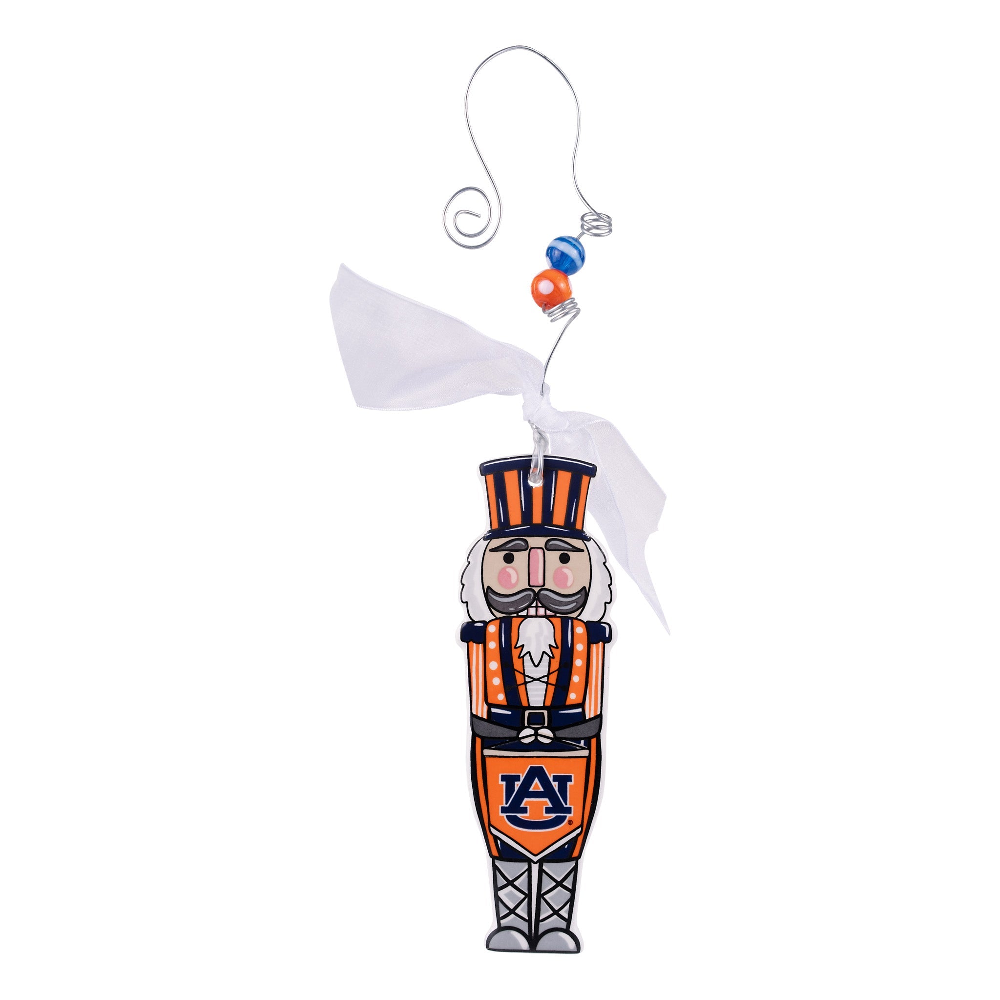 Auburn Nutcracker Flat Ornament