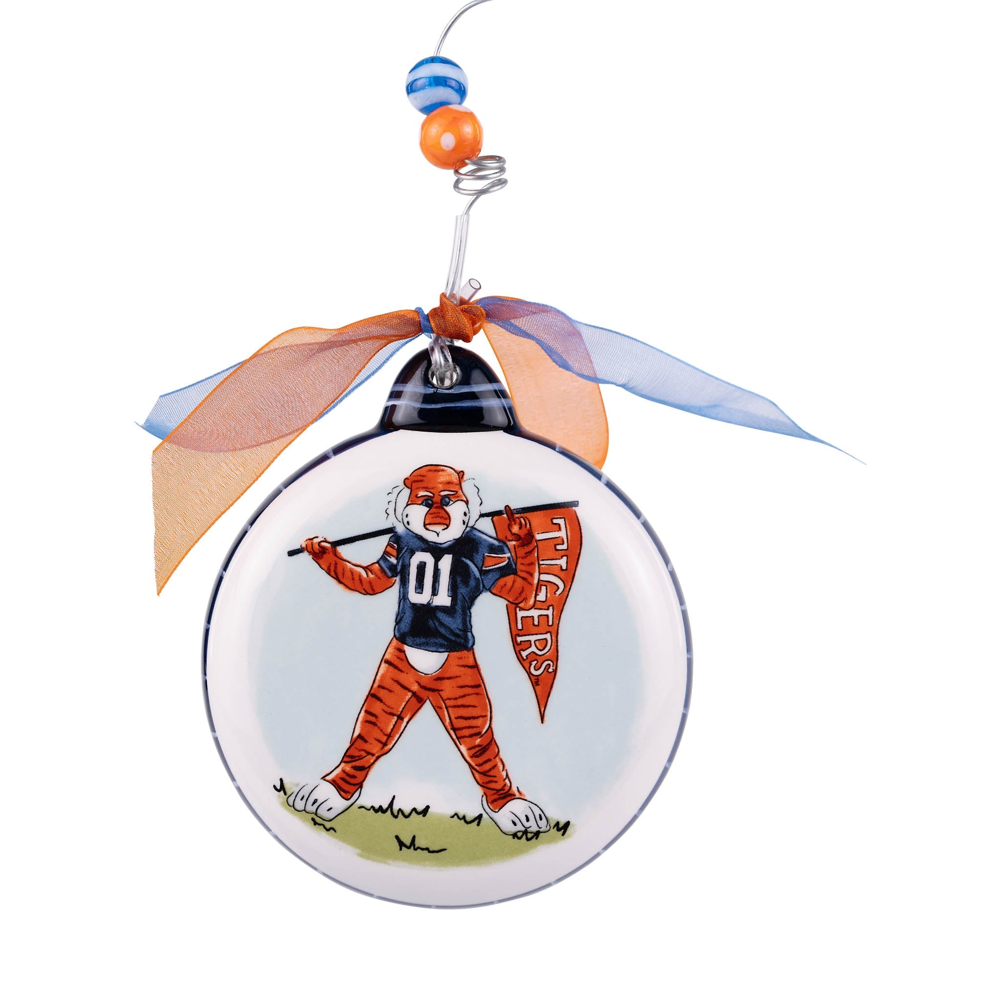 Auburn Mascot Puff Ornament