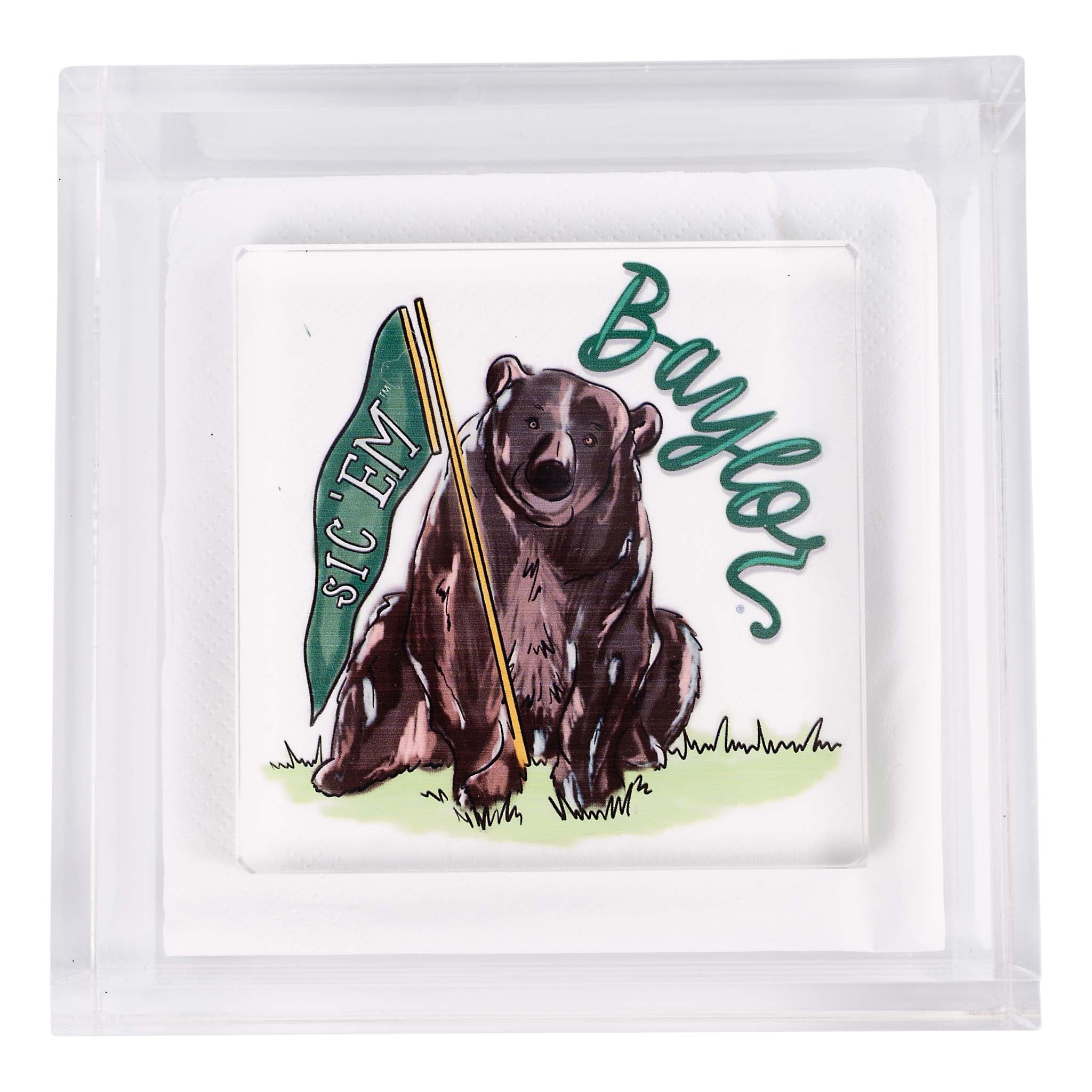 Baylor  Mascot Napkin Weight