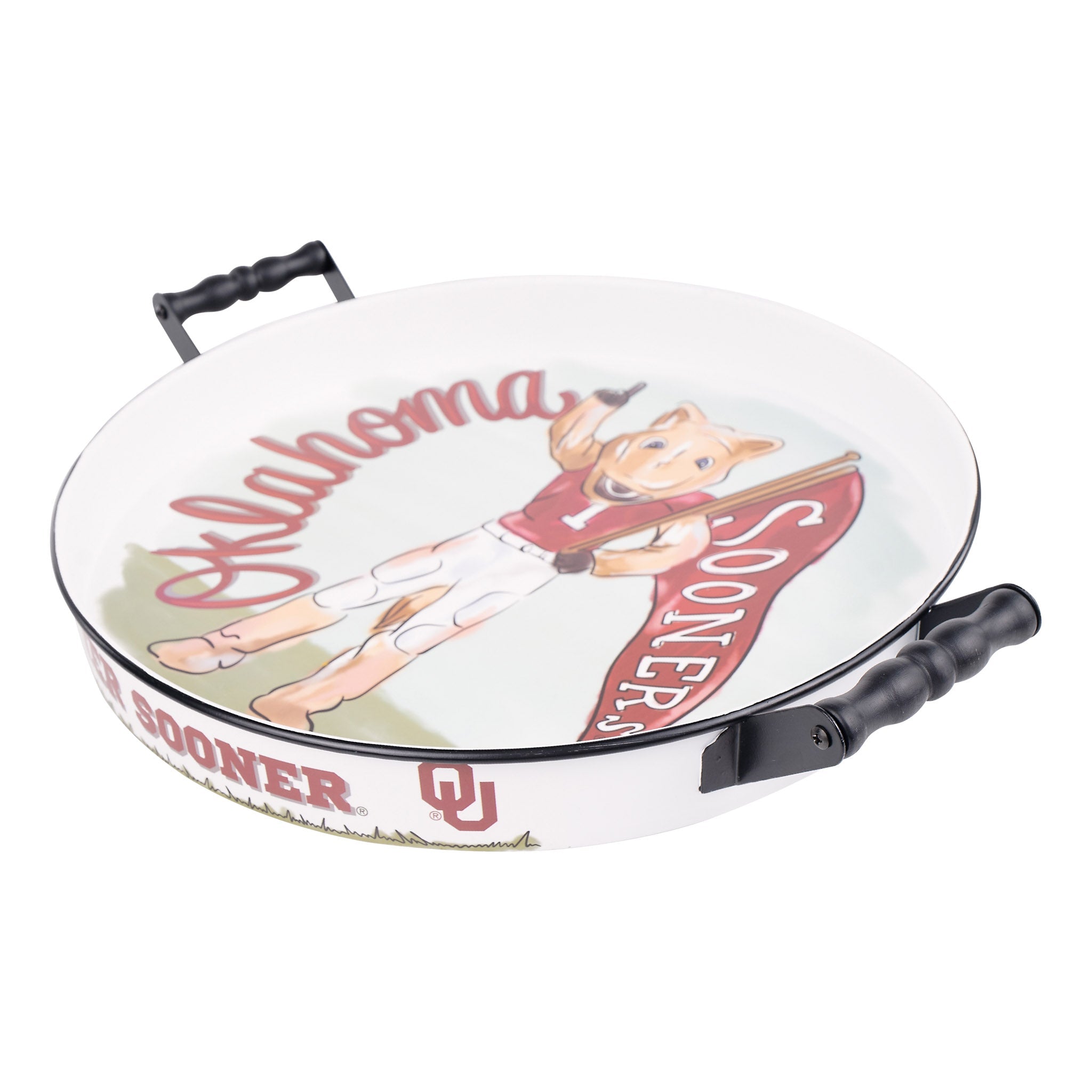 Oklahoma  Mascot Enamel Tray
