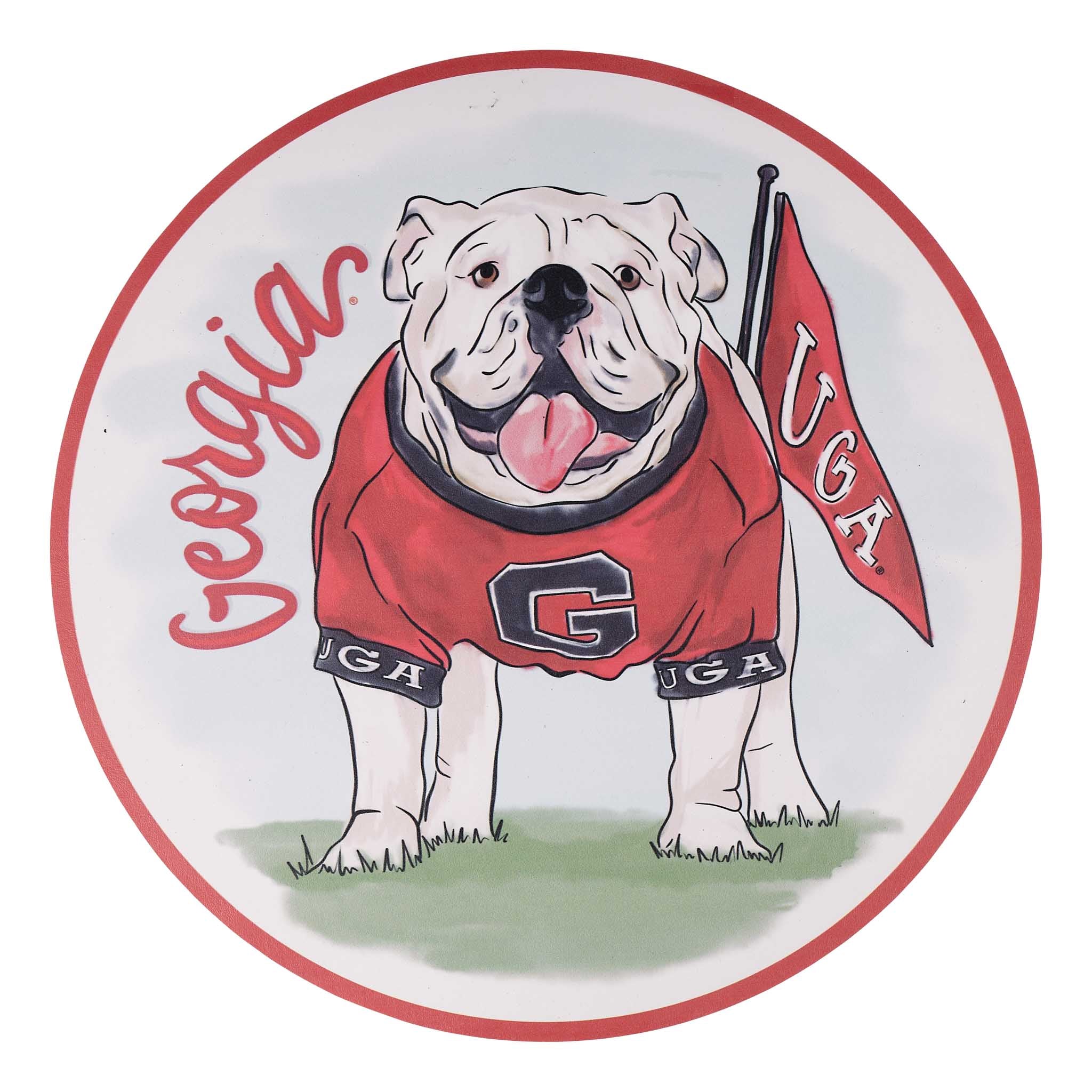 Georgia Mascot Coaster Set/4