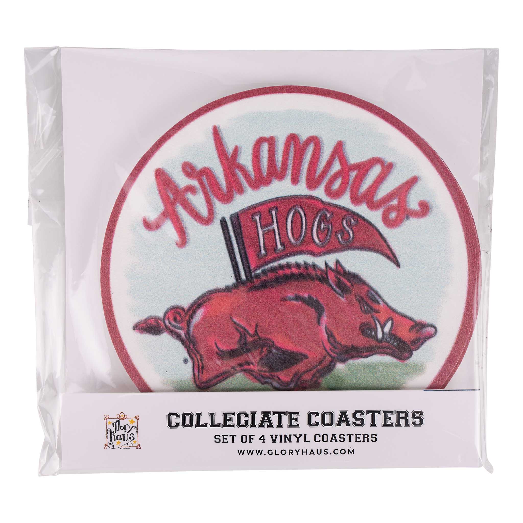 Arkansas Mascot Coaster Set/4