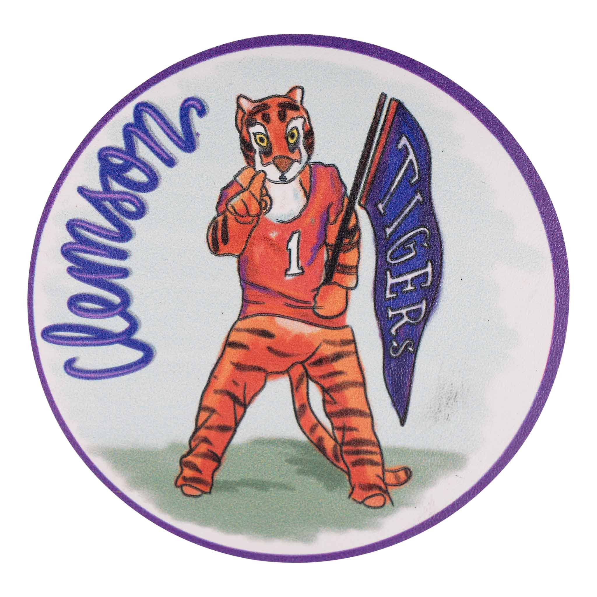 Clemson Mascot Coaster Set/4