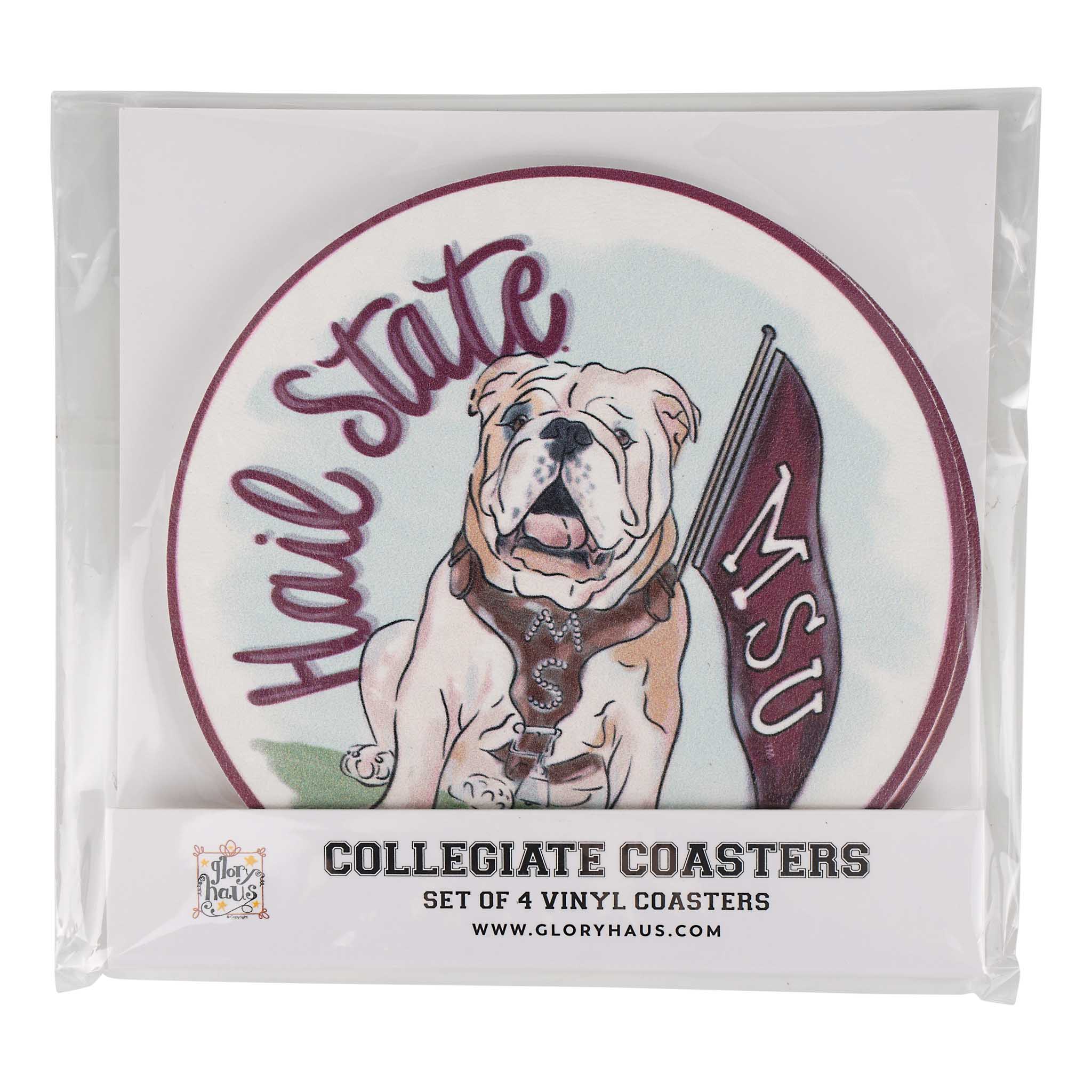Mississippi State Mascot Coaster Set/4