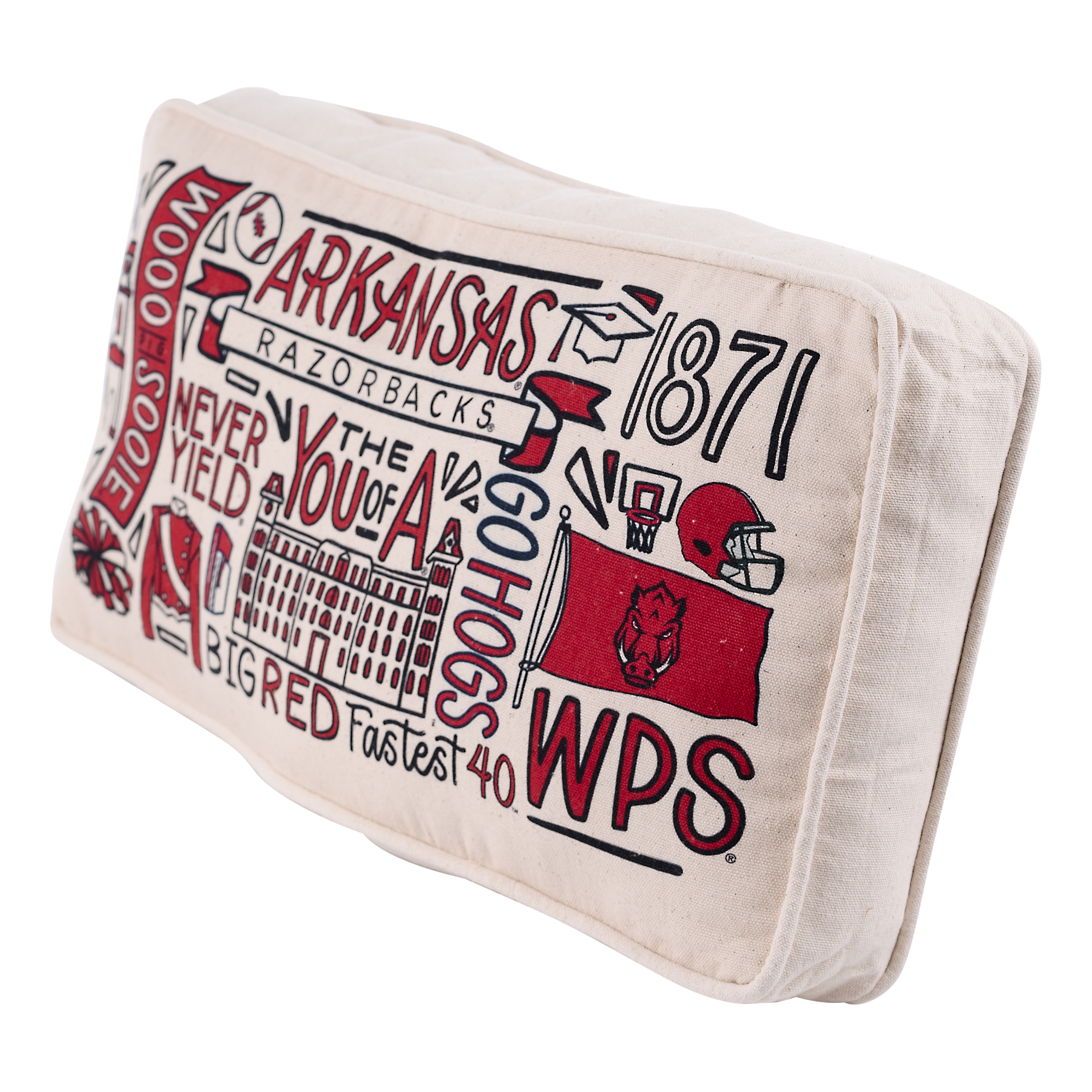 Arkansas Collage Pillow