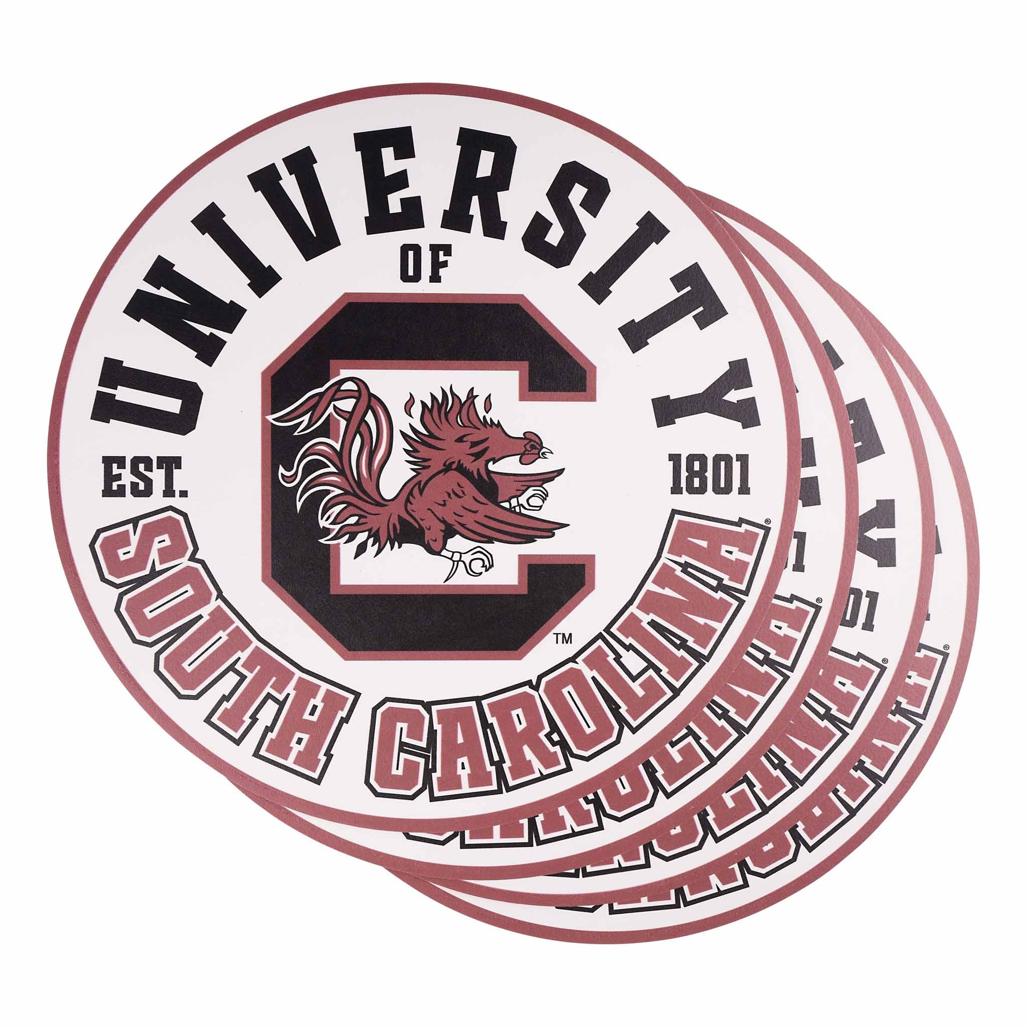 South Carolina Retro Placemat Set/4