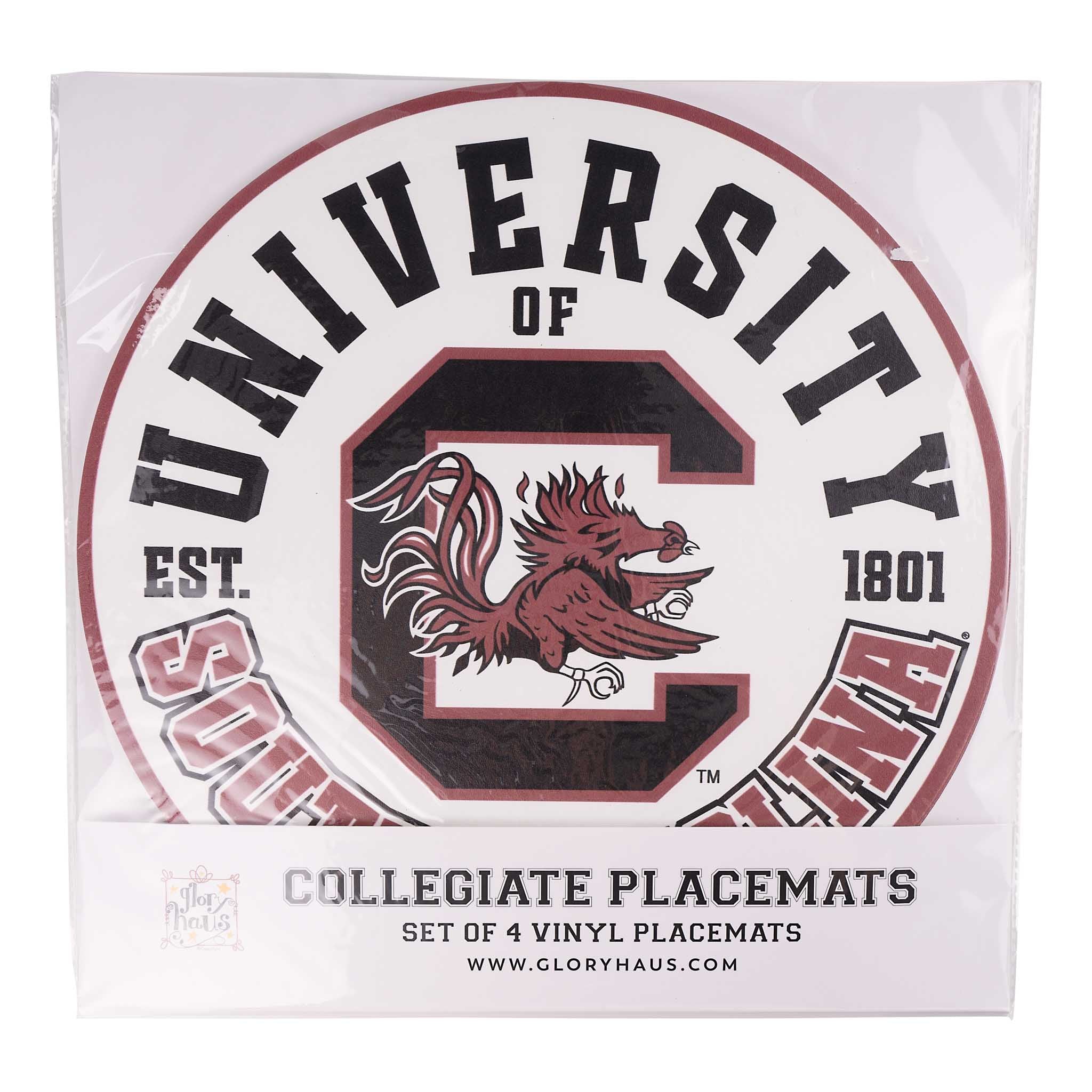South Carolina Retro Placemat Set/4