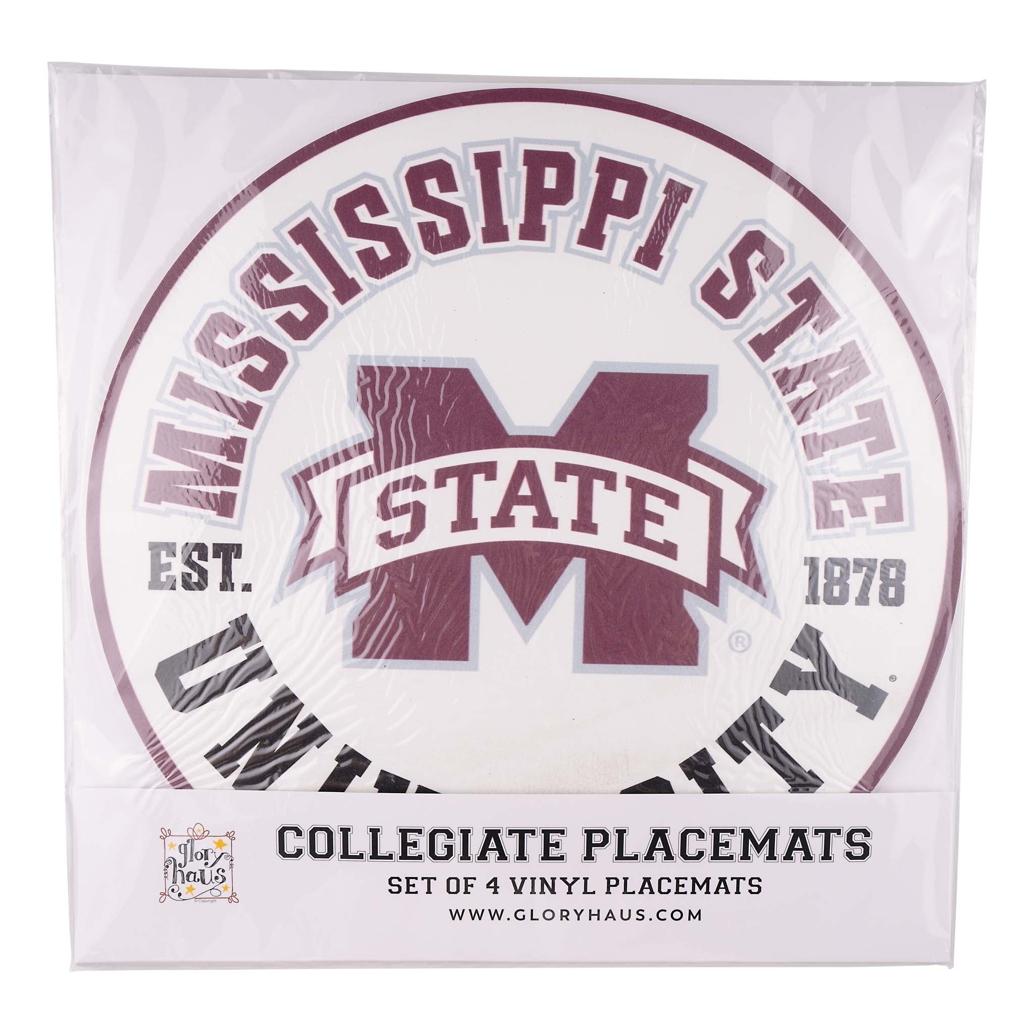 Mississippi State Retro Placemat Set/4