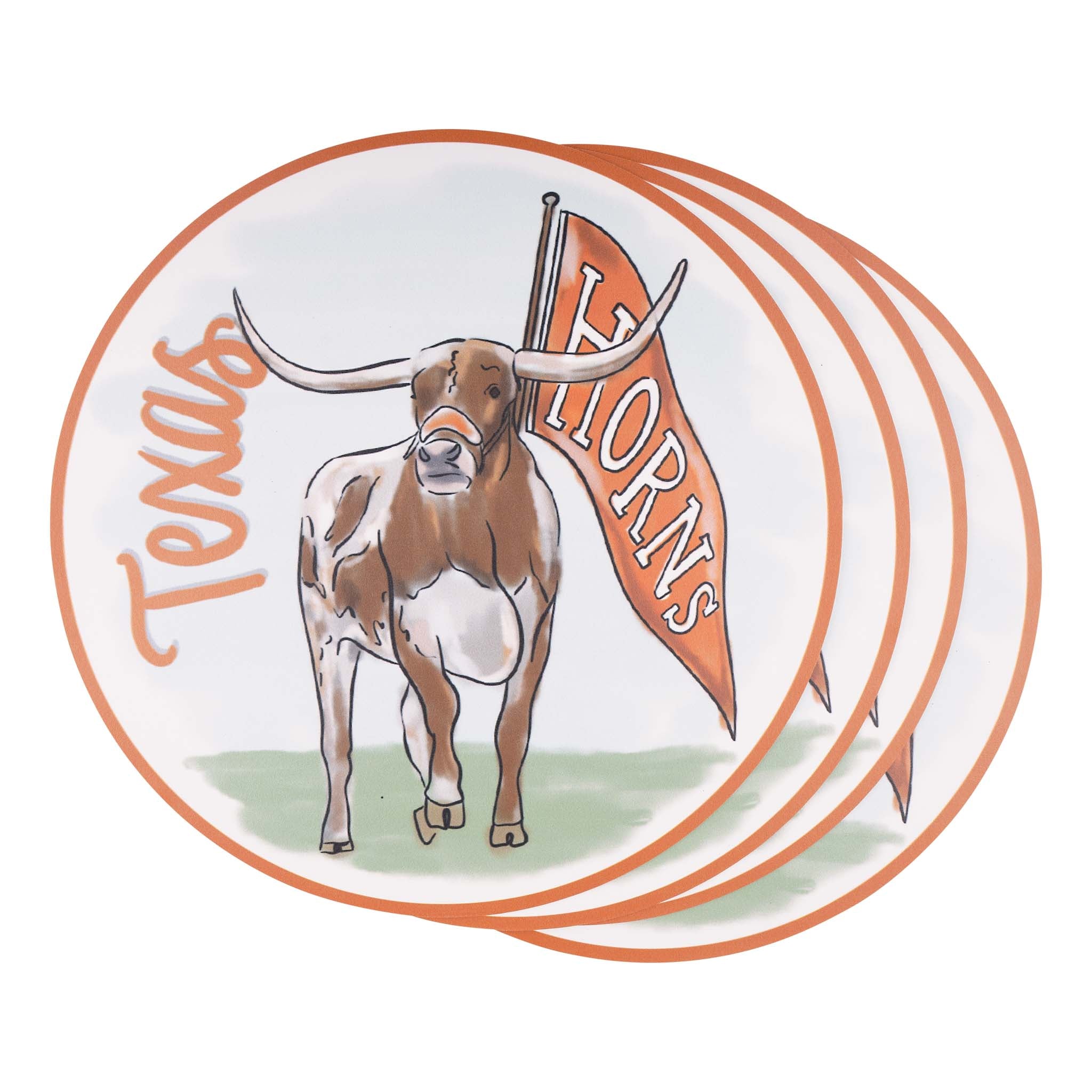Texas Mascot Placemat Set/4