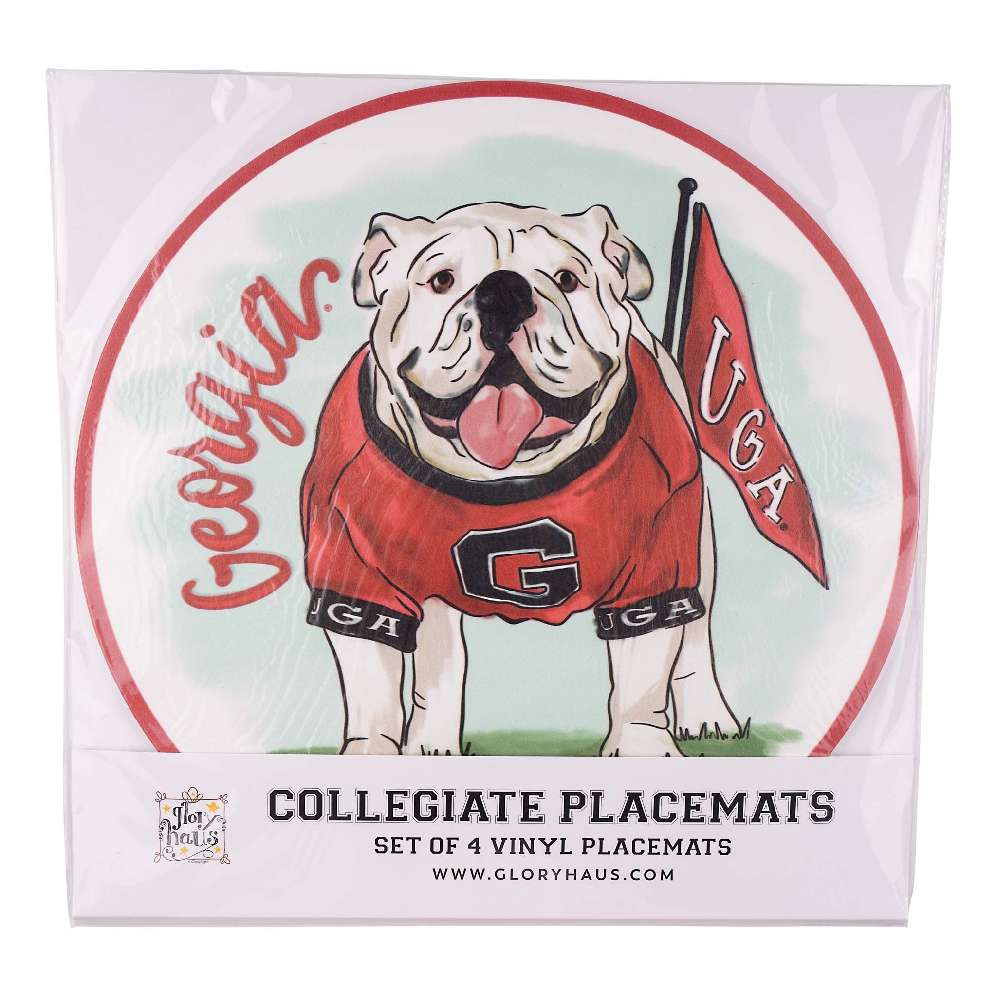 Georgia Mascot Placemat Set/4