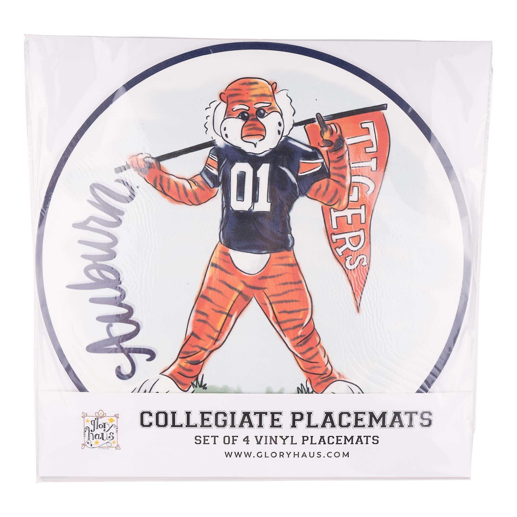 Auburn Mascot Placemat Set/4