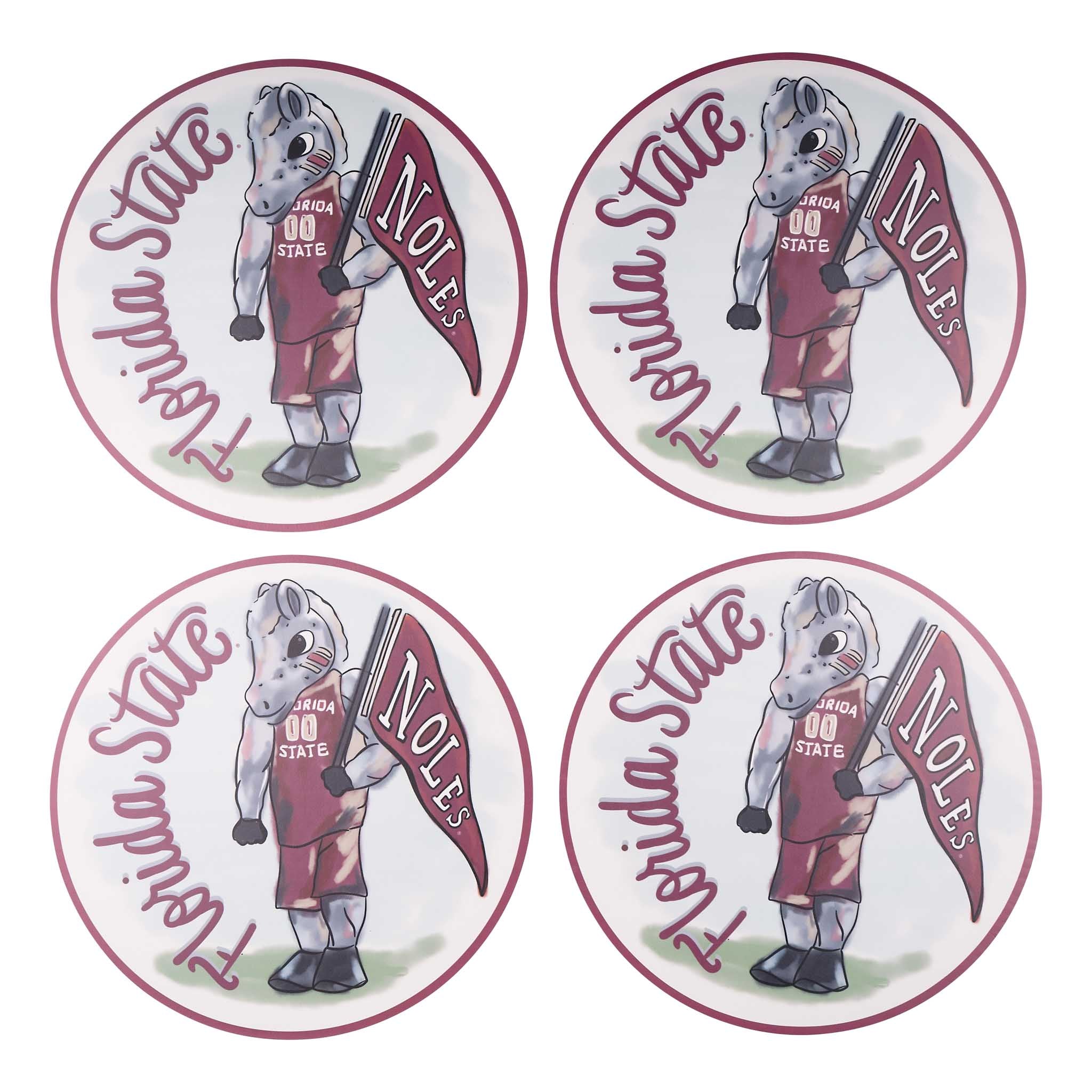 Florida State Mascot Placemat Set/4