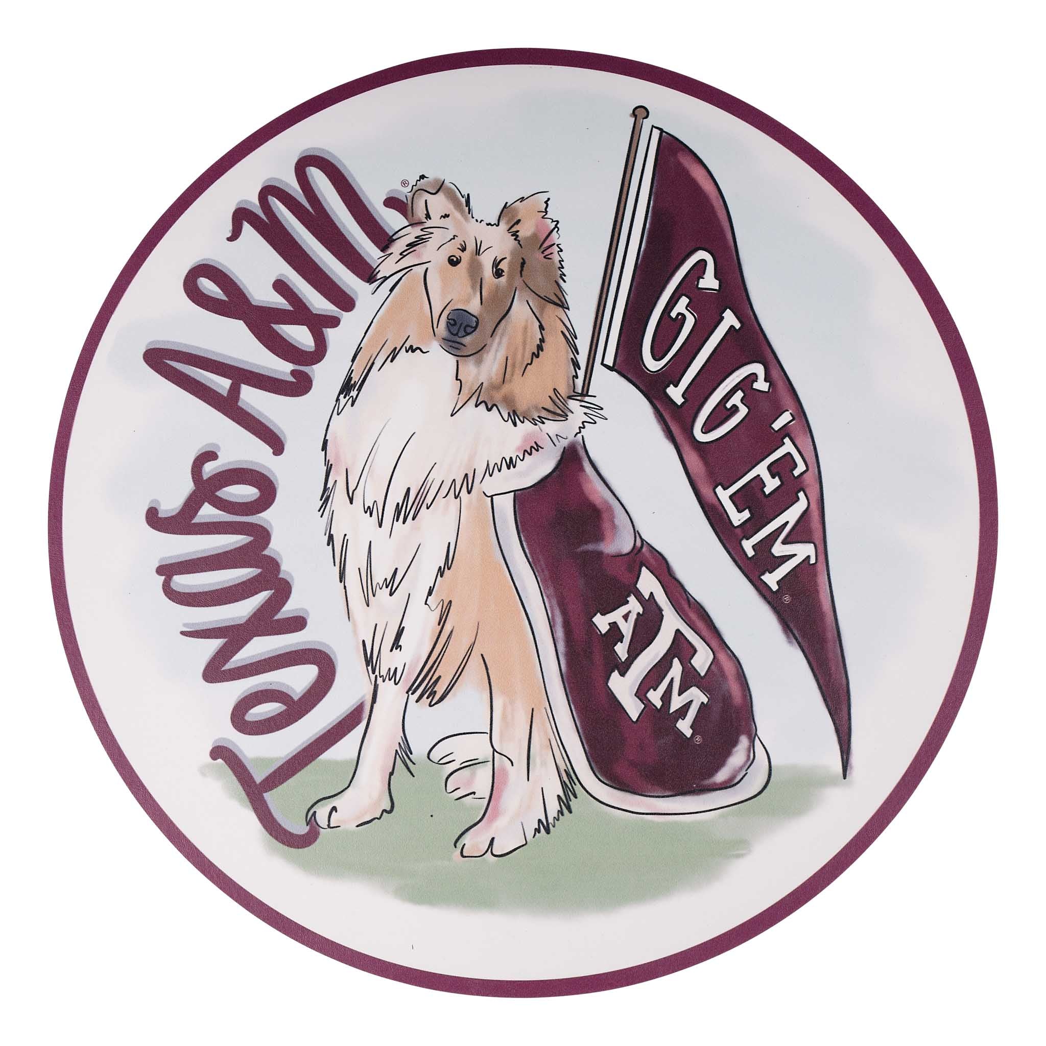 Texas A&M Mascot Coaster Set/4
