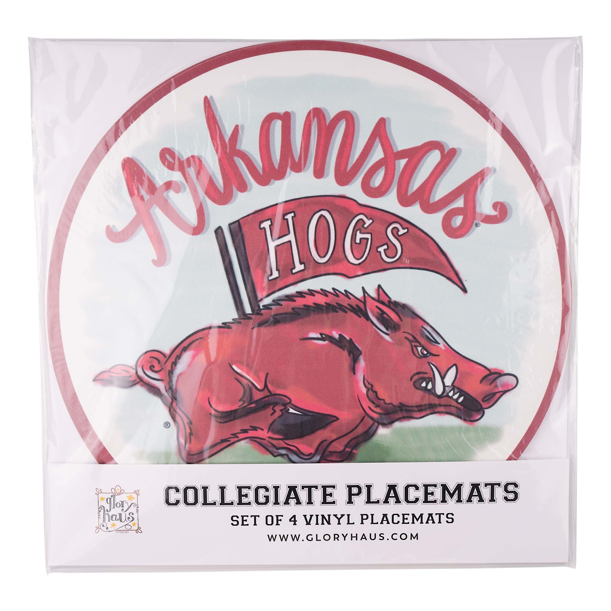 Arkansas Mascot Placemat Set/4