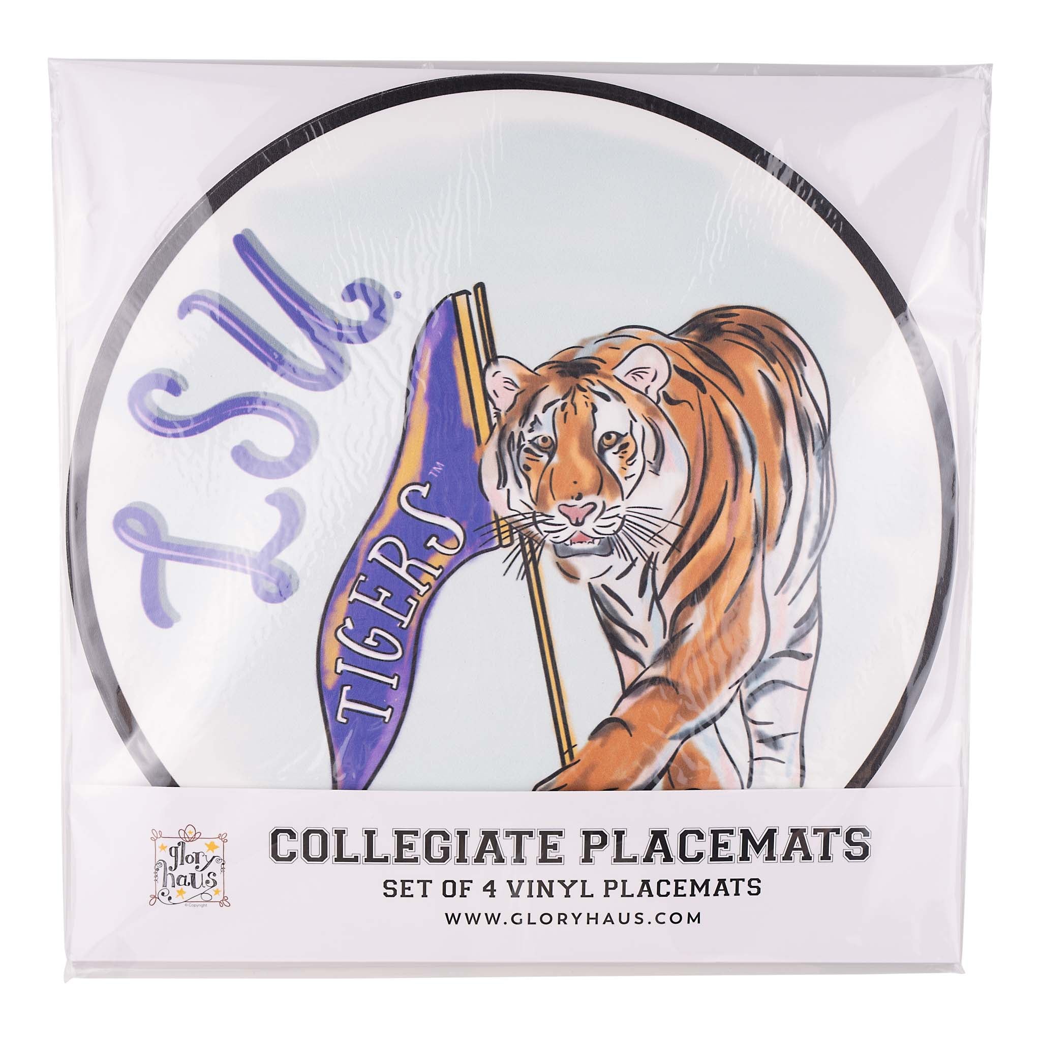 LSU Mascot Placemat Set/4