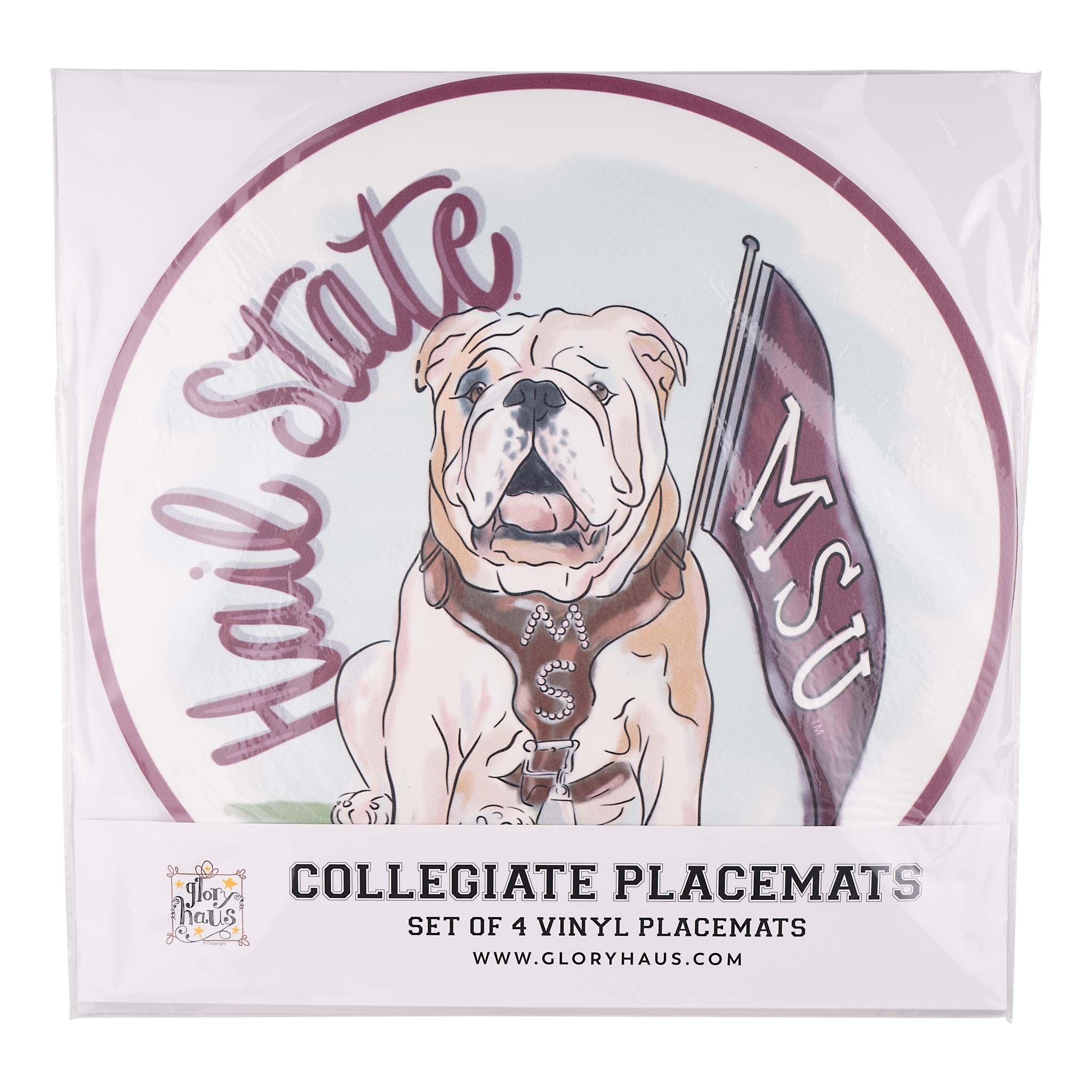 Mississippi State Mascot Placemat Set/4