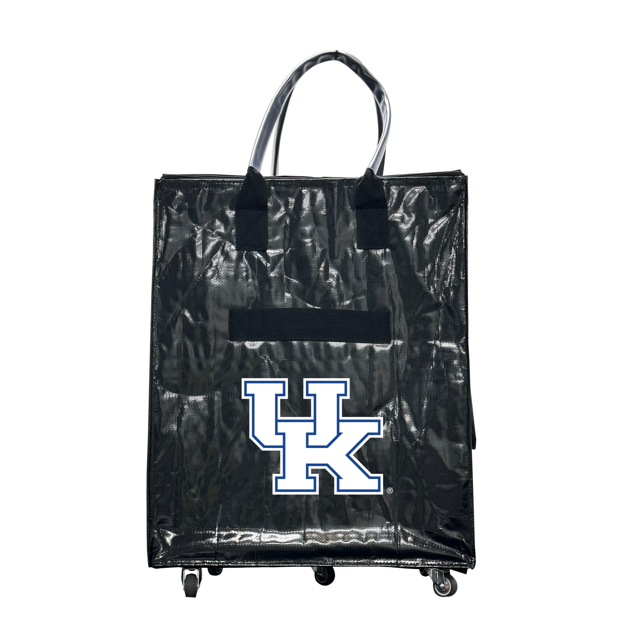 Kentucky collegiate rolling bag with telescoping handle and wheels