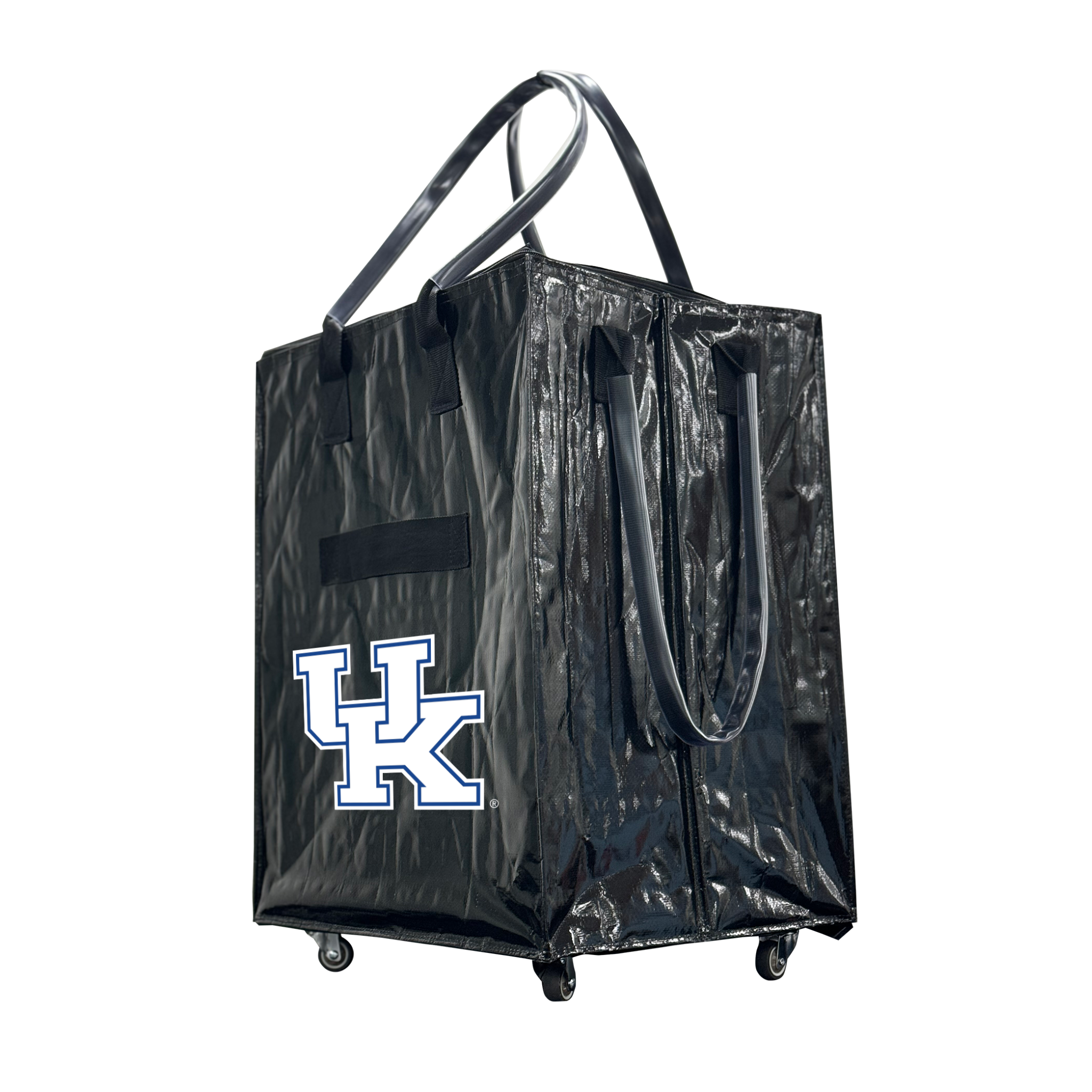Kentucky collegiate rolling bag shown from a second angle