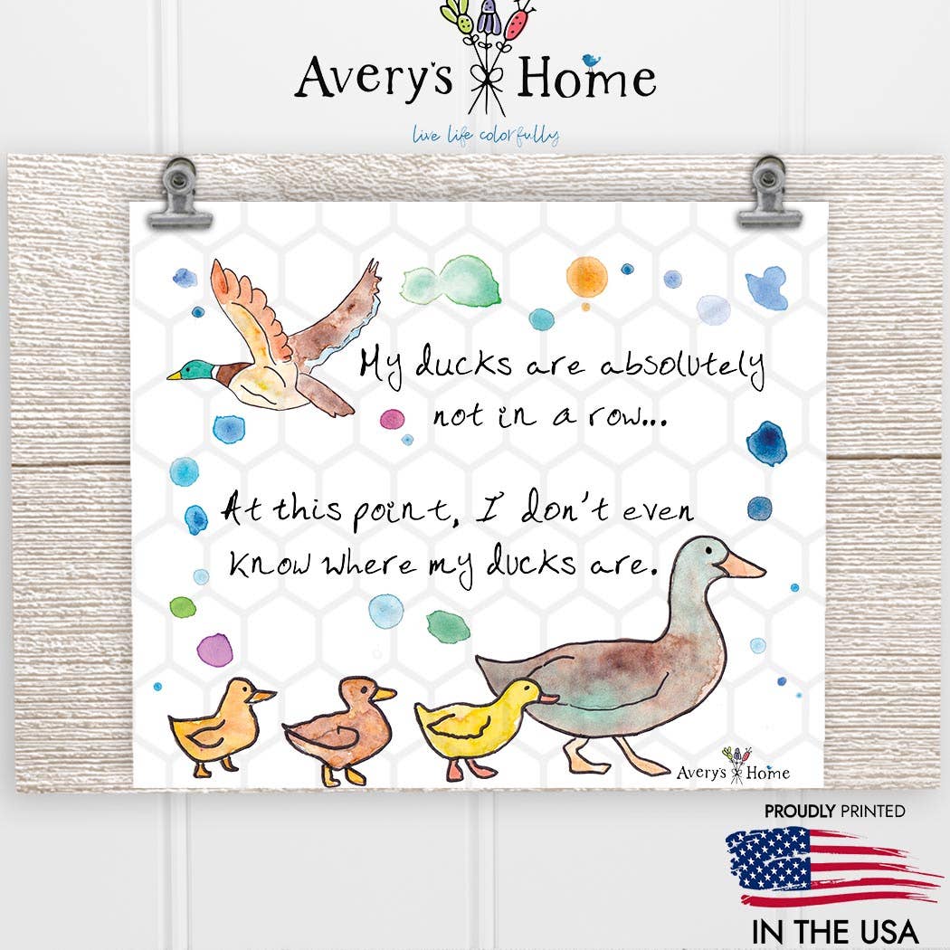 Ducks in a Row 20 oz Skinny Tumbler