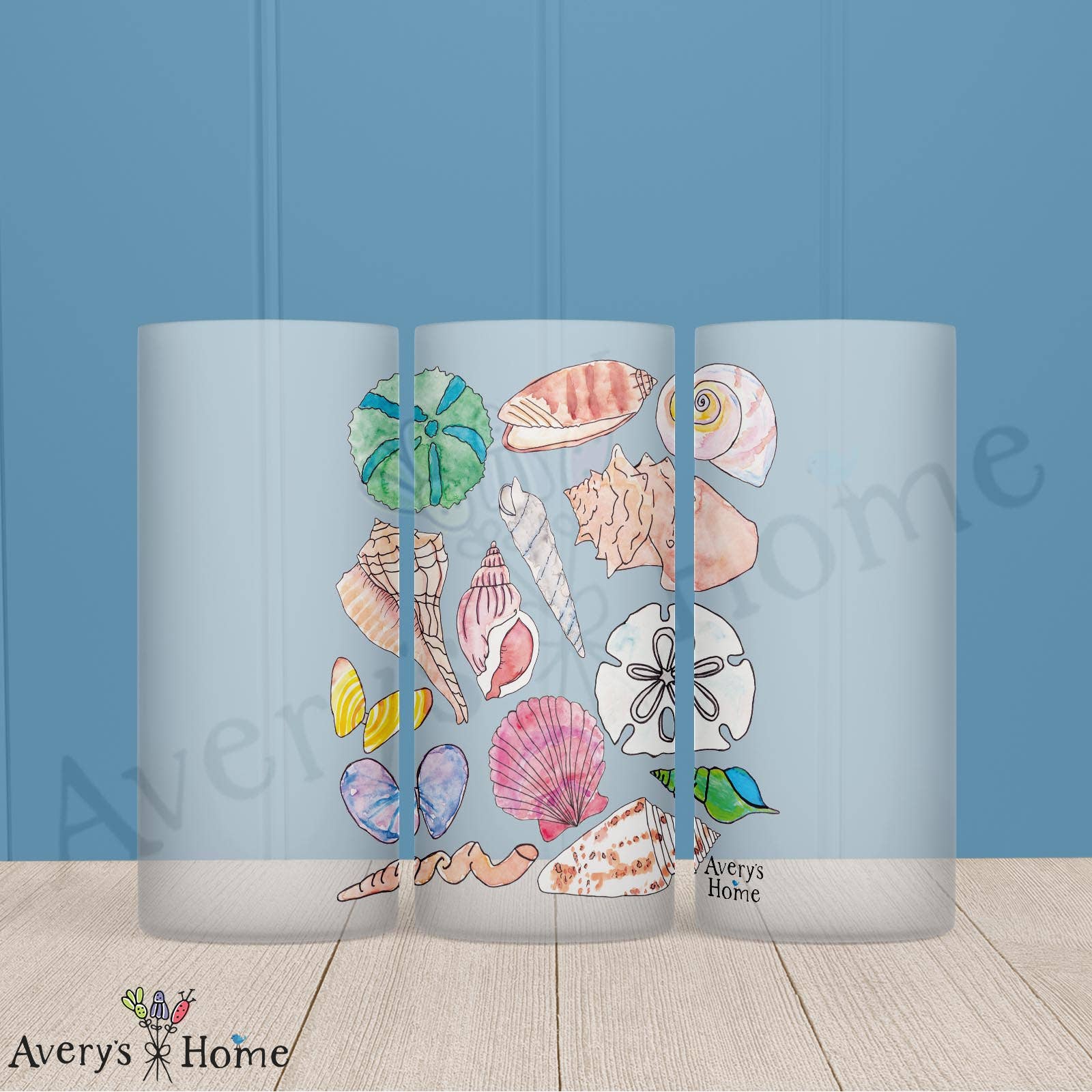 Shell Collector Frosted Drinking Glass