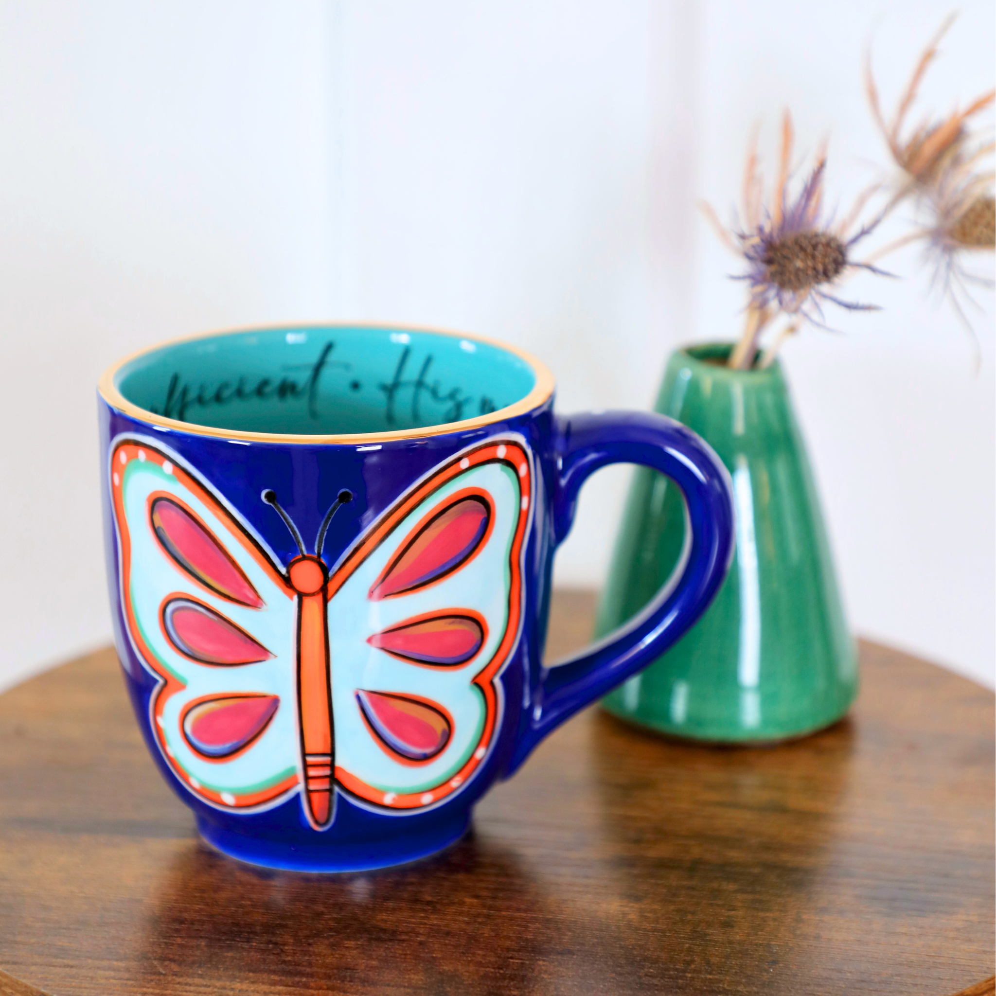 Glory Haus Blue Butterflies Mug