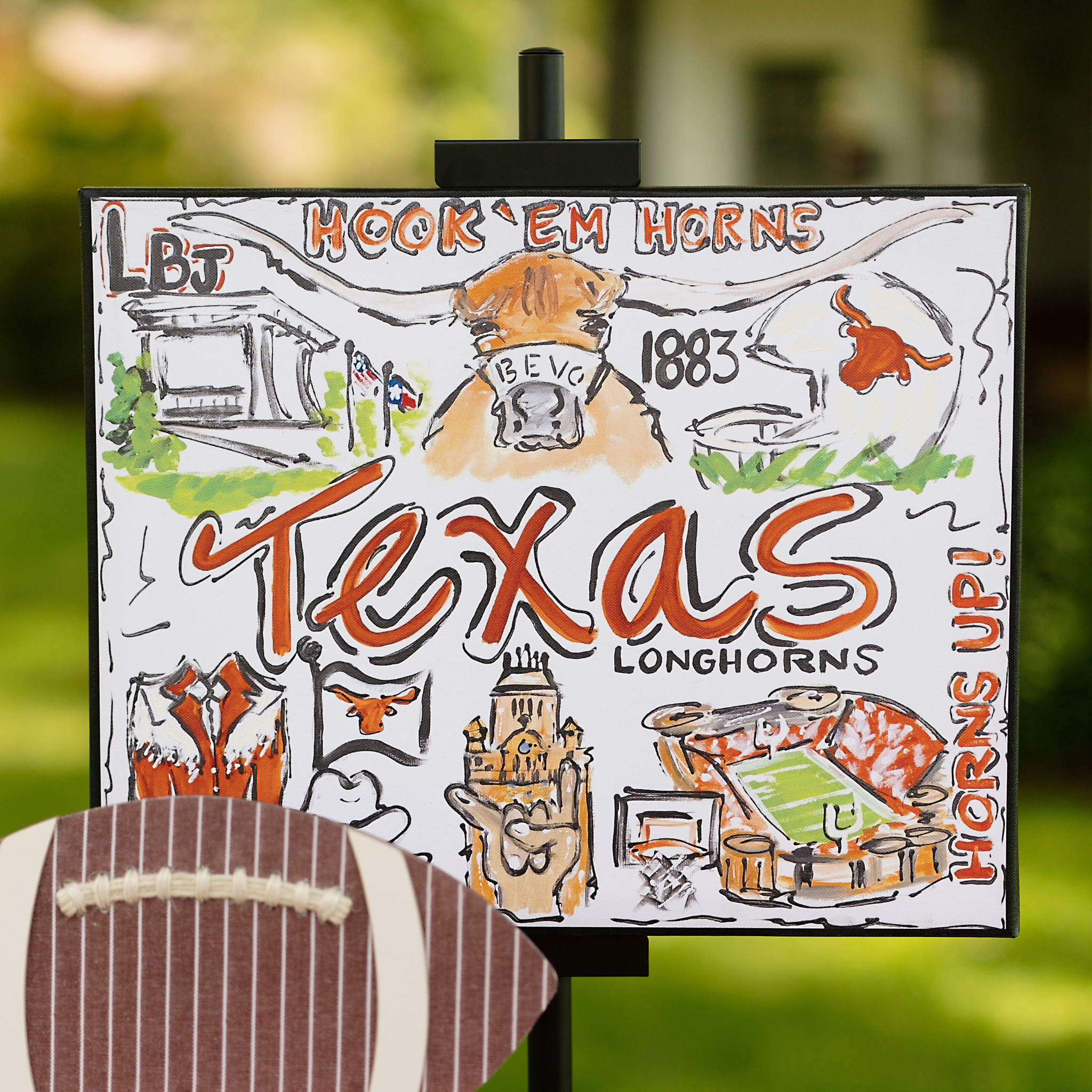 Texas Landmark Canvas