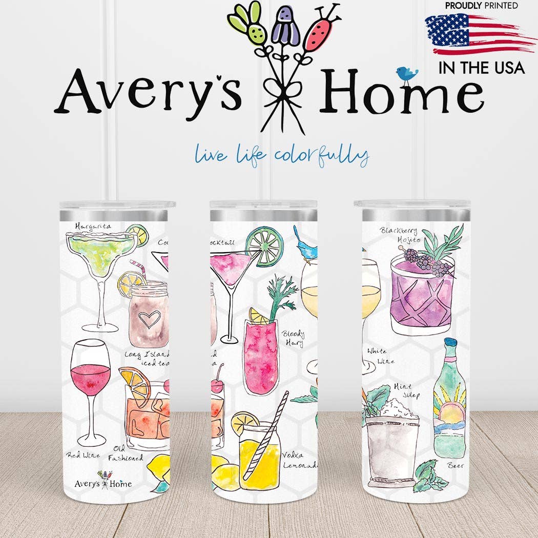 Popular Cocktails 20 oz Skinny Tumbler