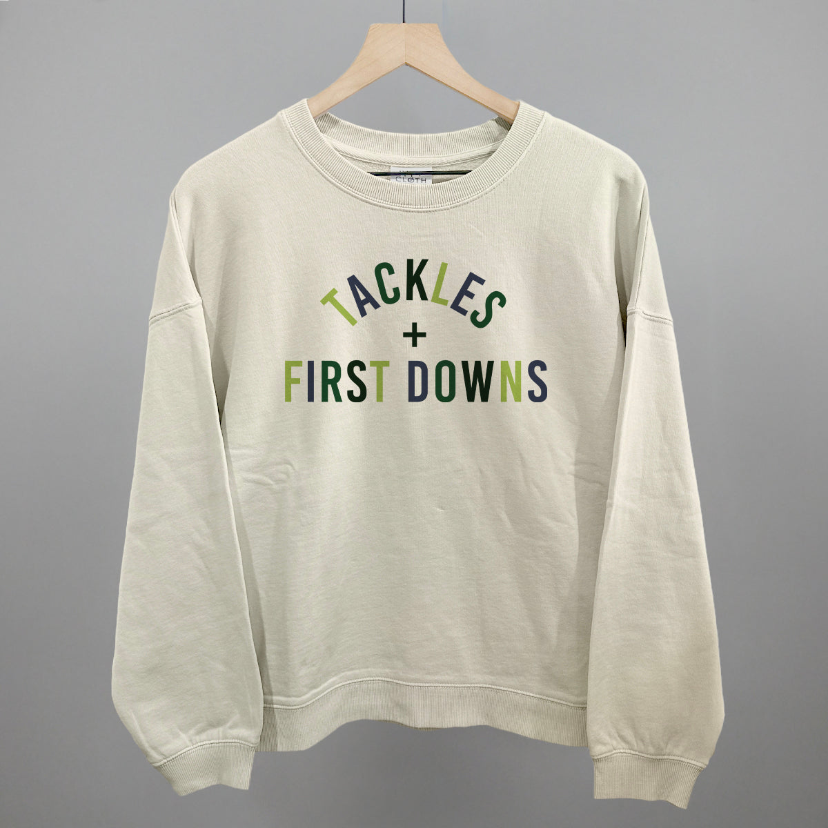 Tackles And First Downs design shown in bone