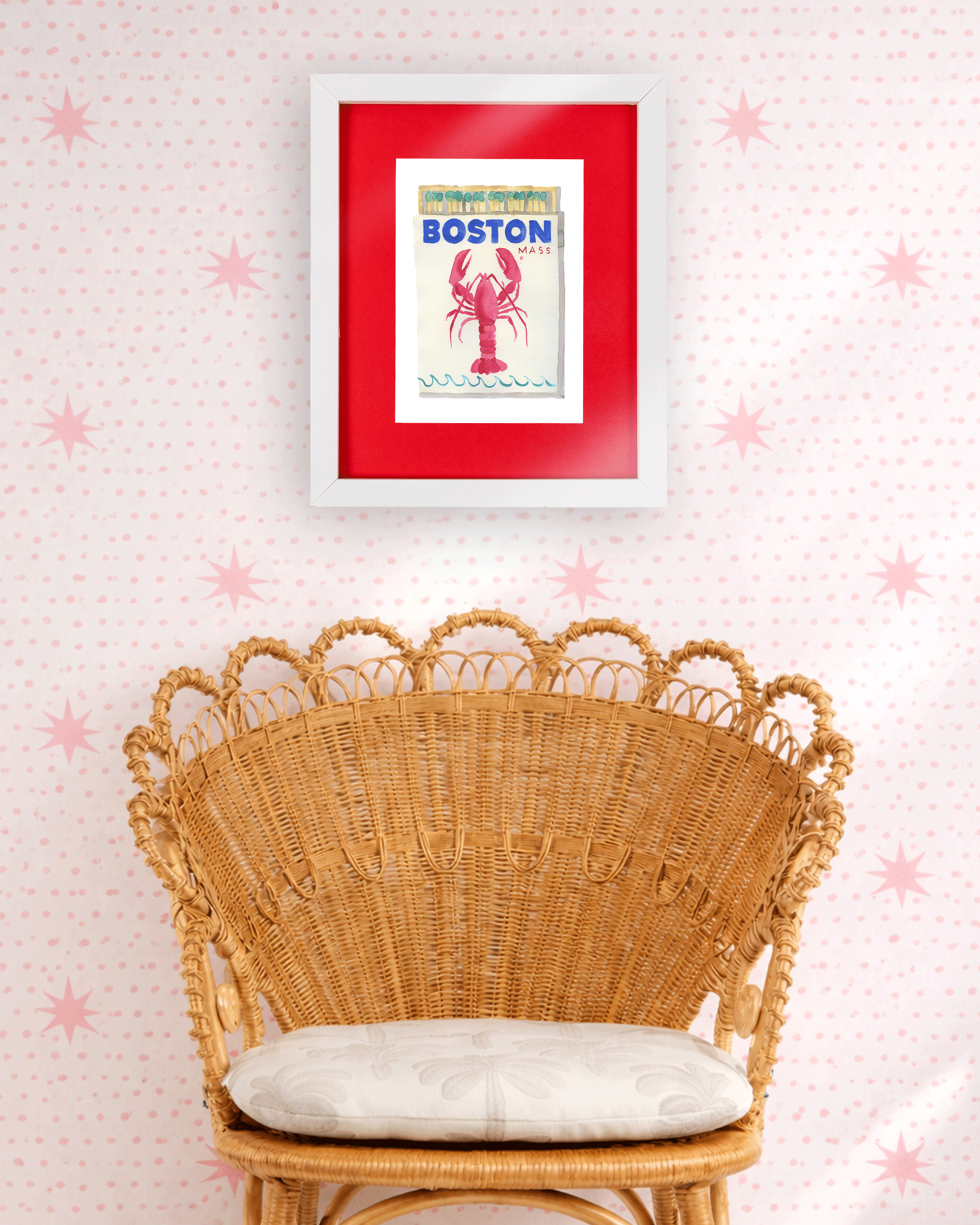 Boston Matchbook Art Print