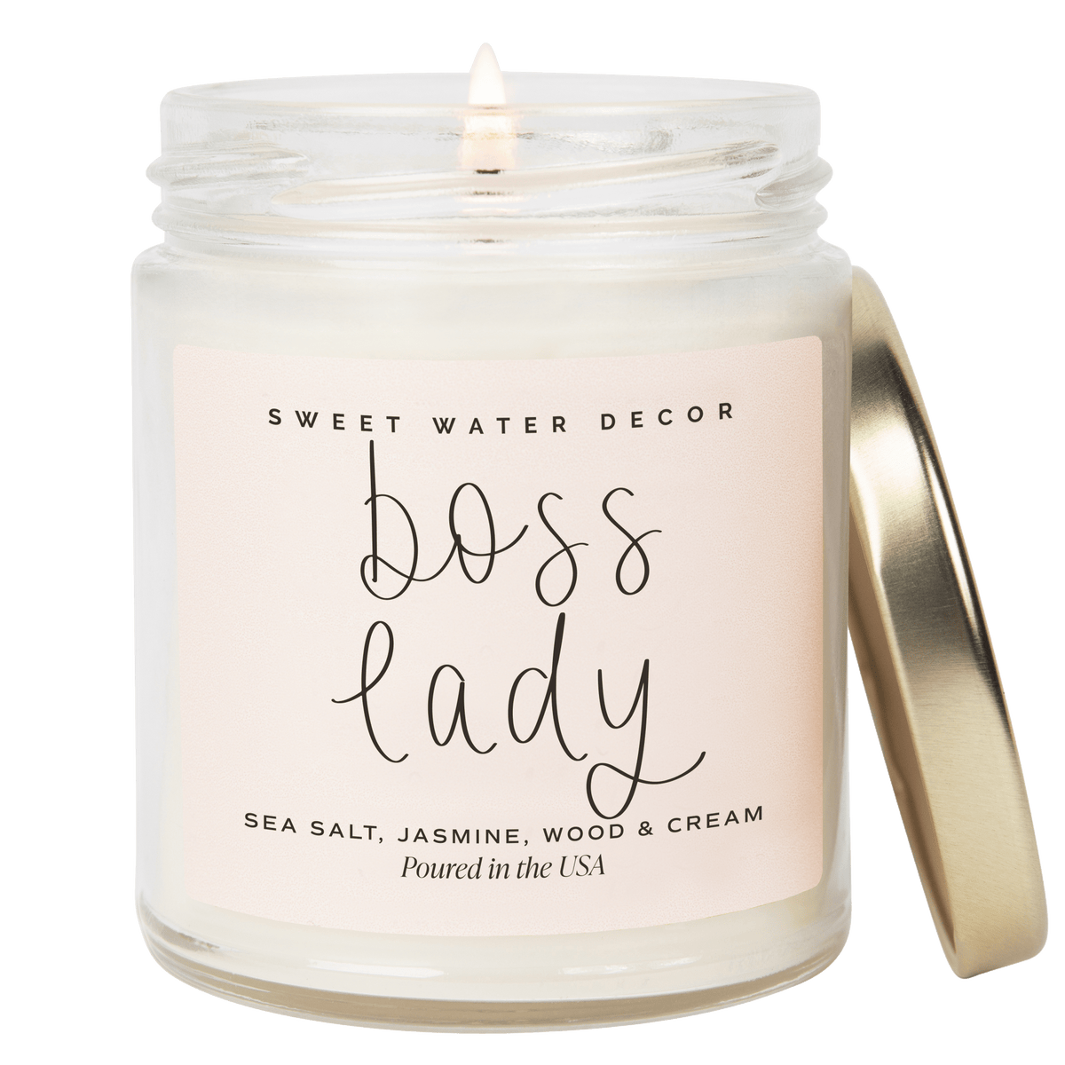 Boss Lady Soy Candle - Clear Jar - 9 oz (Spa Day)