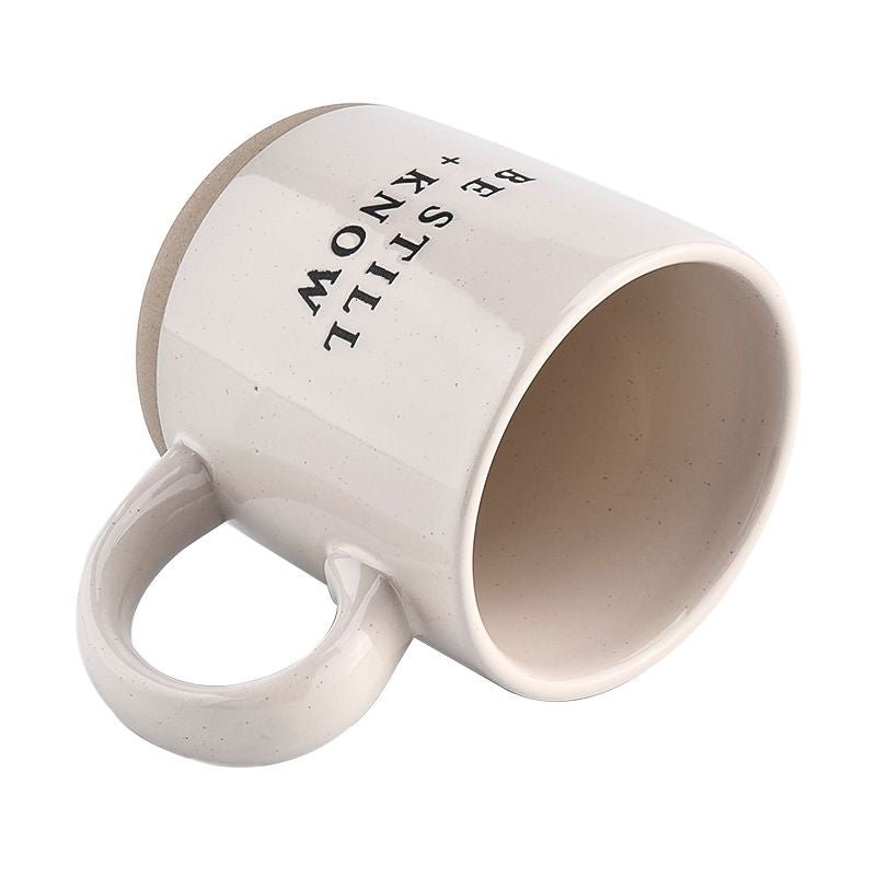 Be Still and Know 14 oz Stoneware Coffee Mug