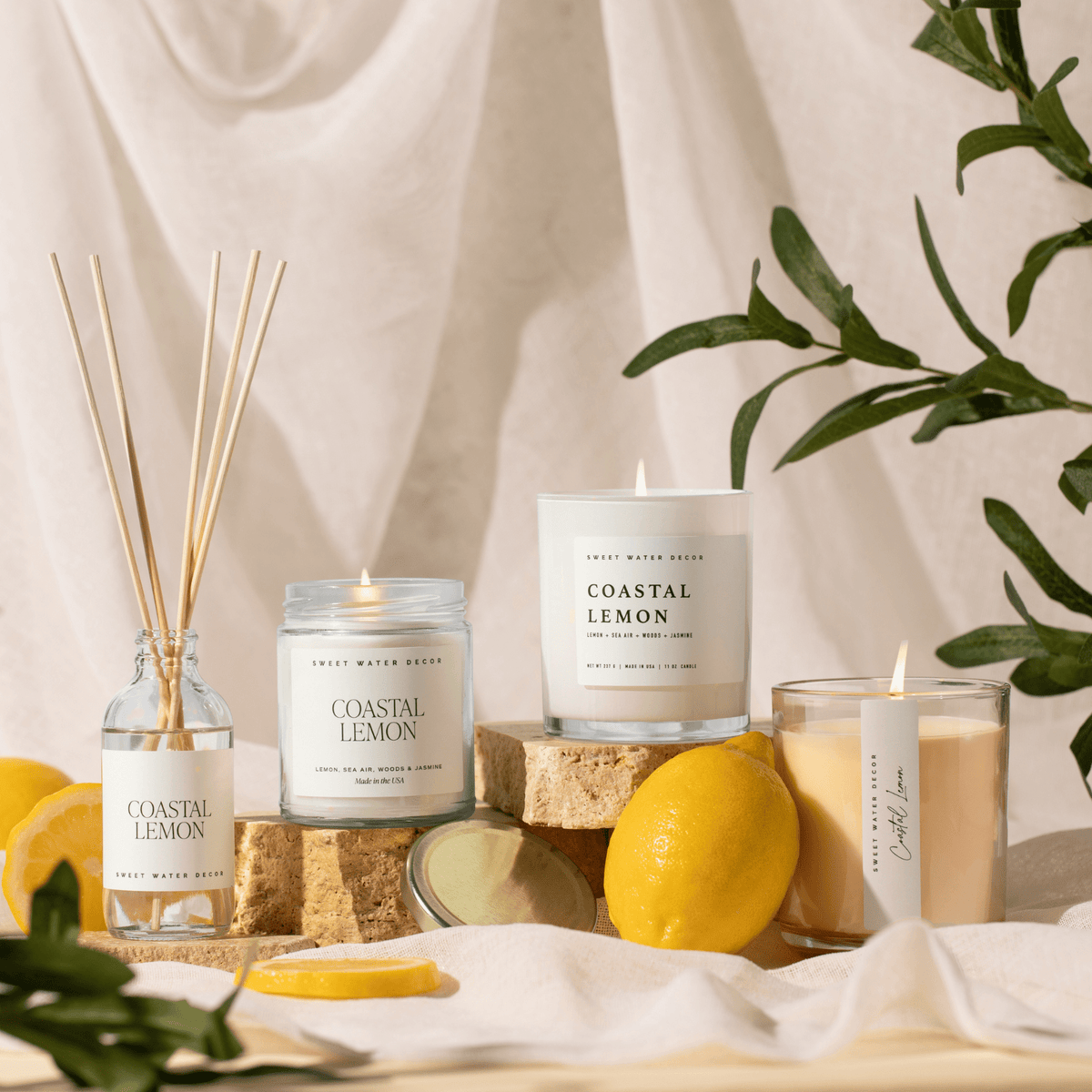 Coastal Lemon Clear Reed Diffuser