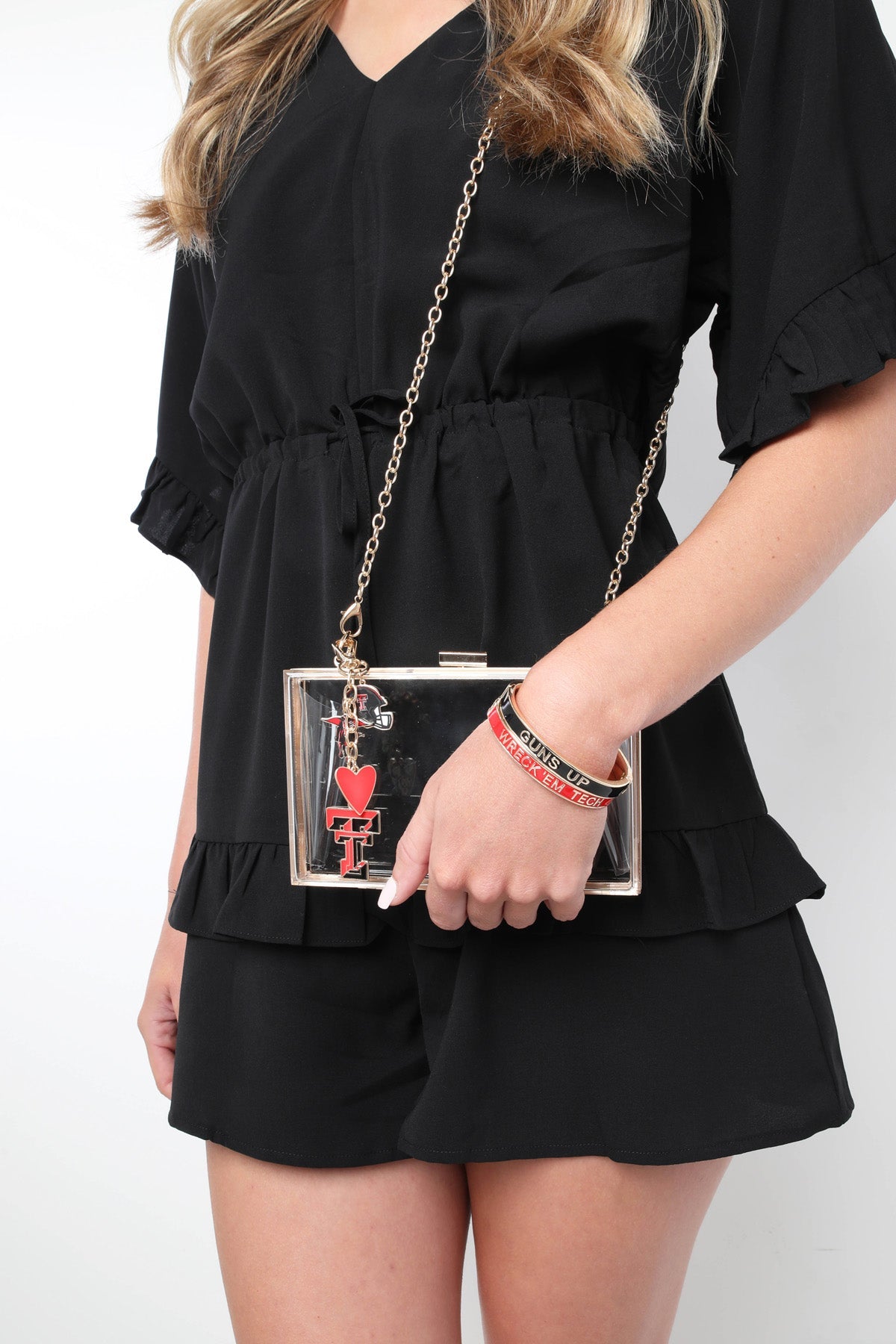 Texas Tech Red Raiders Skinny Enamel Hinge Bangle