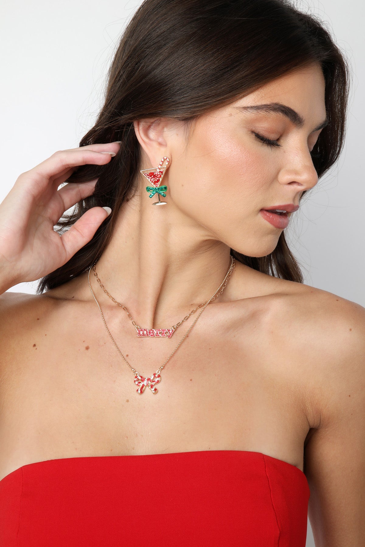 Mistletoe Martini Earrings in Multi