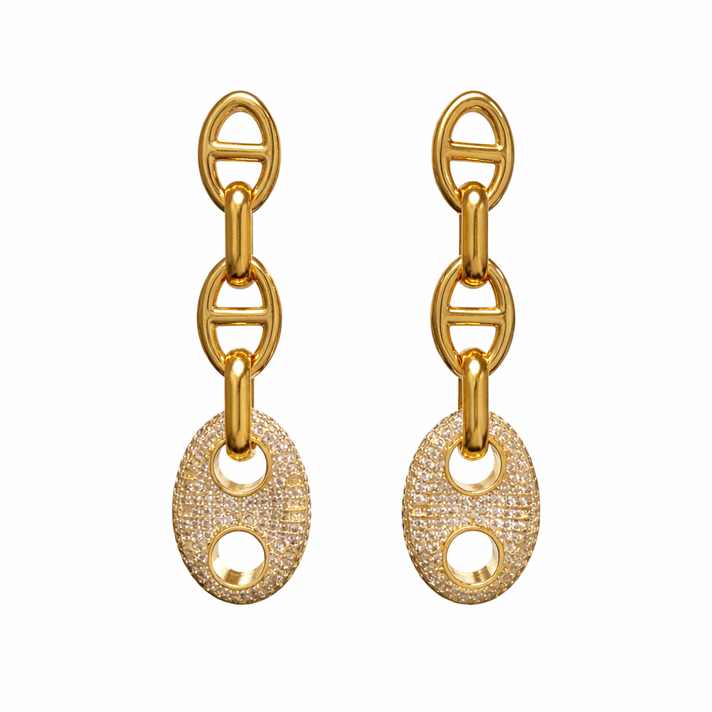 Roxanne Pave Drop Earring