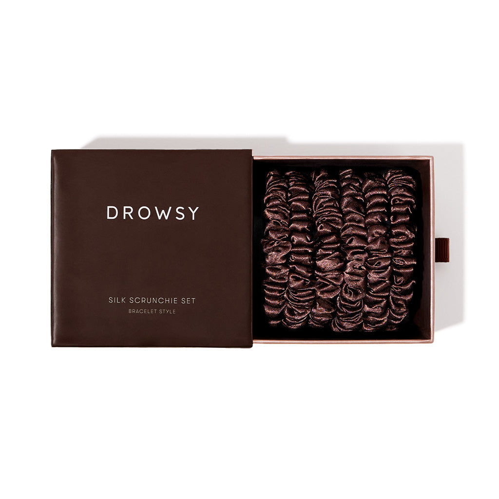 Skinny Scrunchie Set - Cocoa Glow
