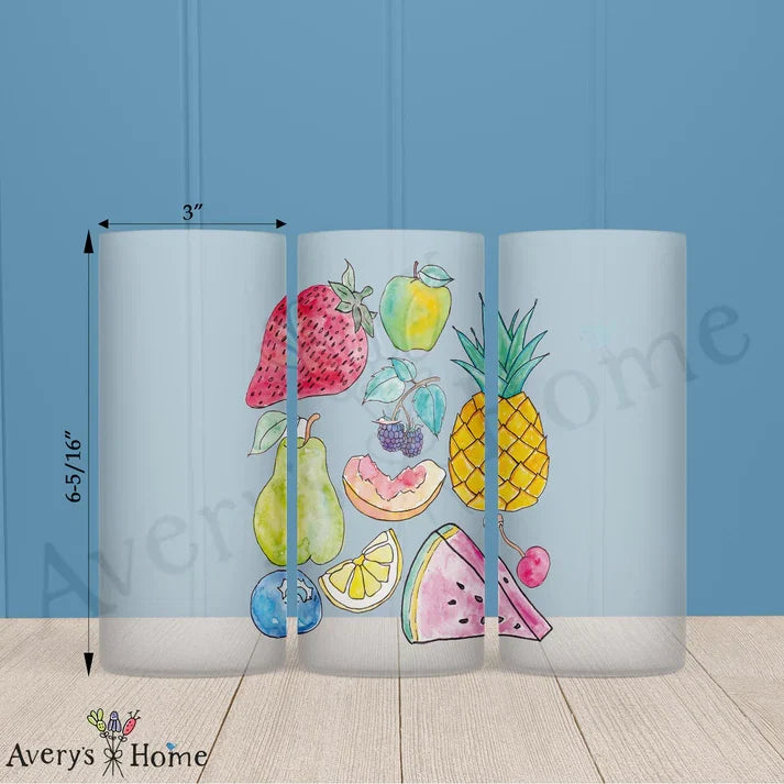 Fruit of the Spirit Frosted Drinking Glass